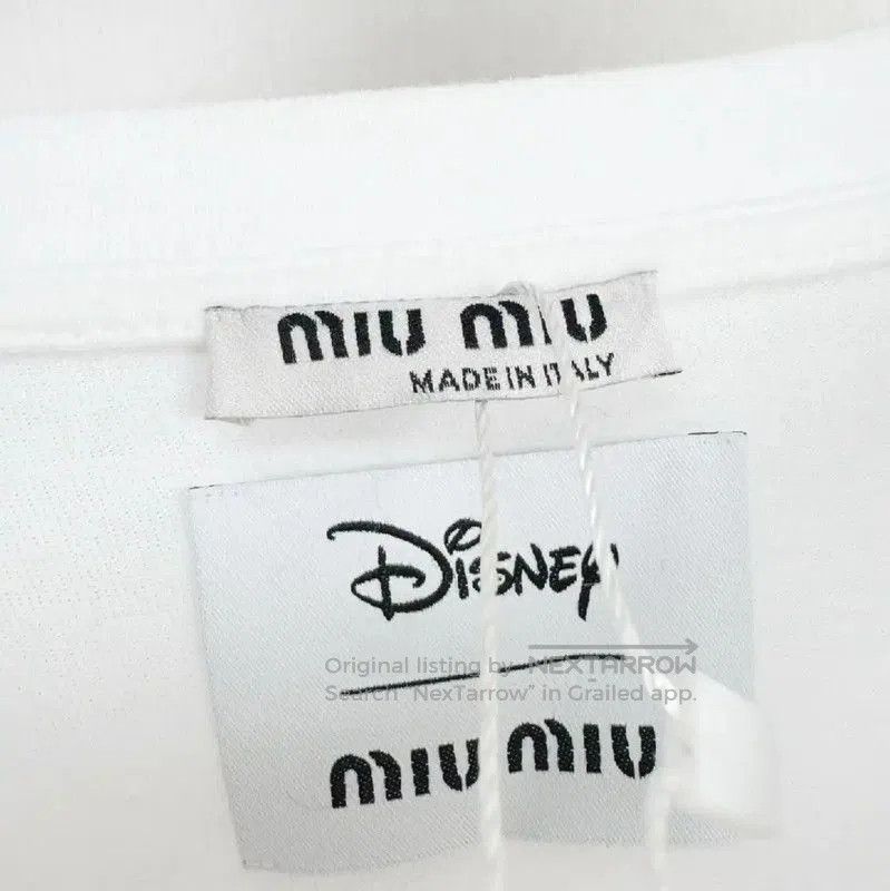Other Miu Miu White Cotton Short Sleeve T-Shirt . Size S / US 4 / IT 40 - 2 Thumbnail