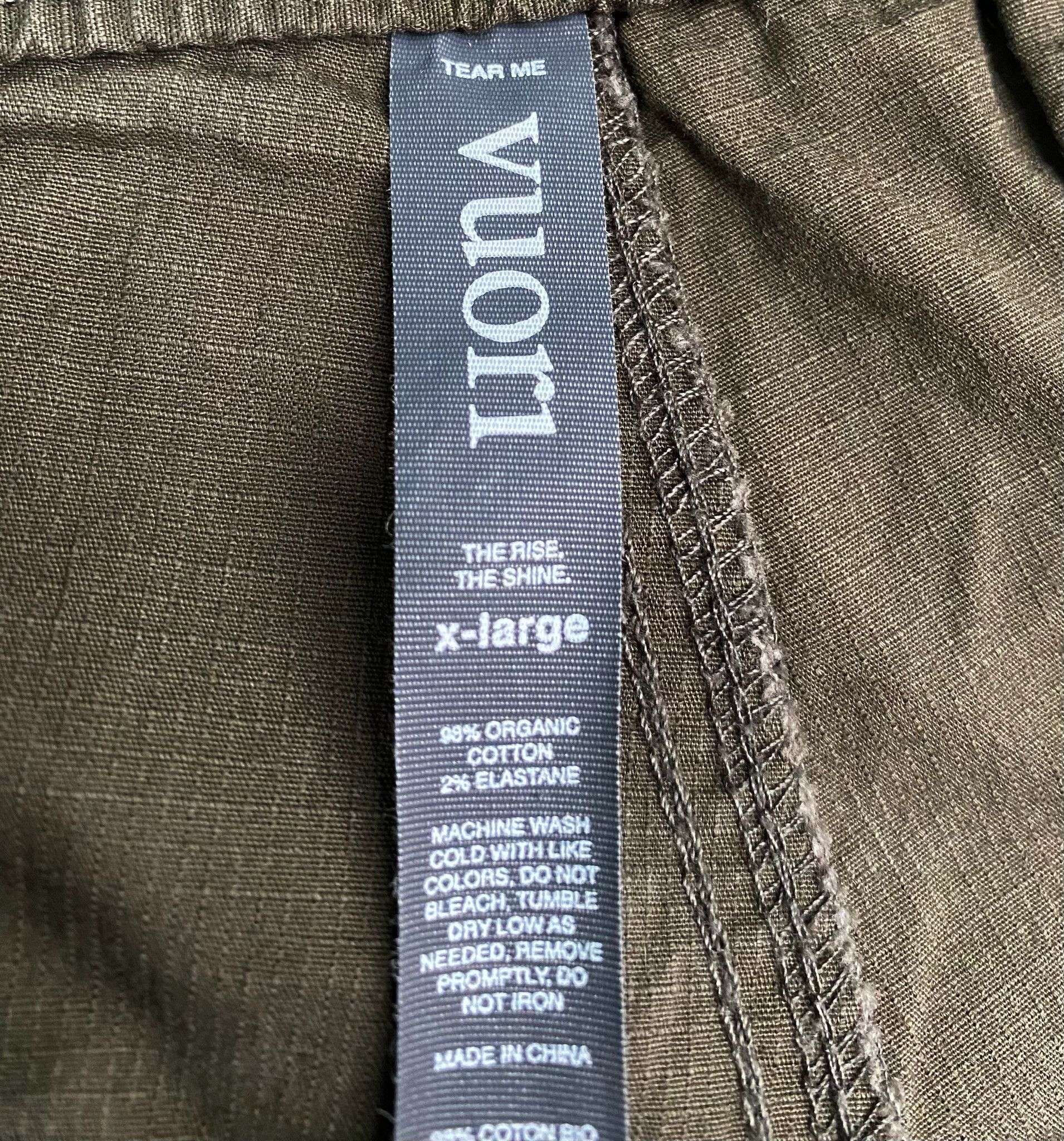 Vuori Vuori Ripstop Organic Cotton Blend Olive Green Shorts XL Size US 38 / EU 54 - 3 Thumbnail
