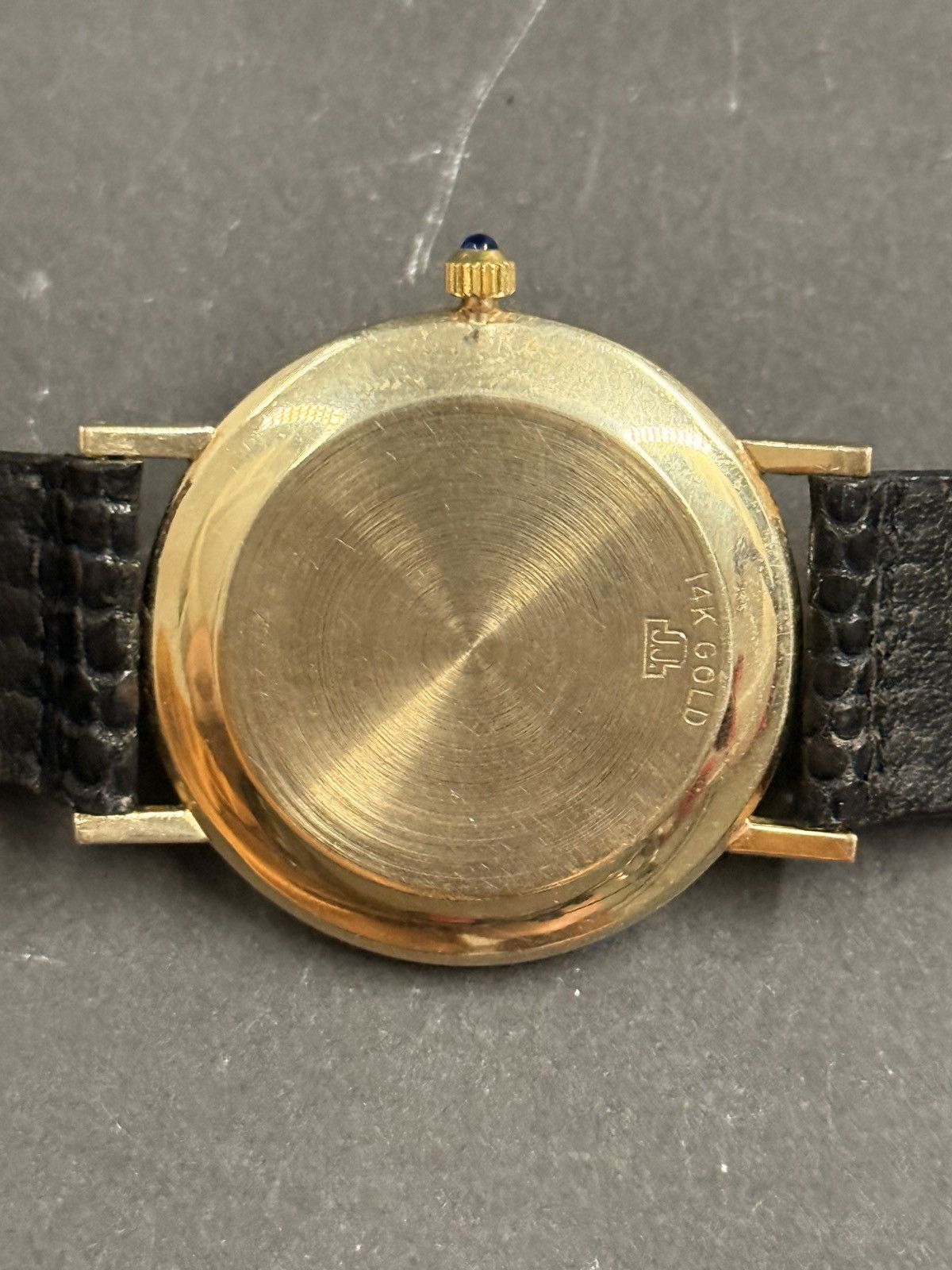 Vintage JULES JURGENSEN Slimline Swiss Quartz Watch 14KT. Size ONE SIZE - 13 Thumbnail
