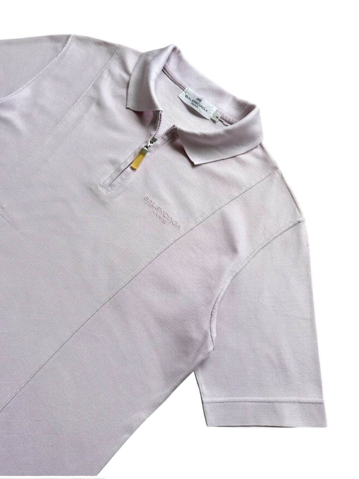 Balenciaga 90’s Balenciaga polo zipper up tee Size US S / EU 44-46 / 1 - 3 Thumbnail