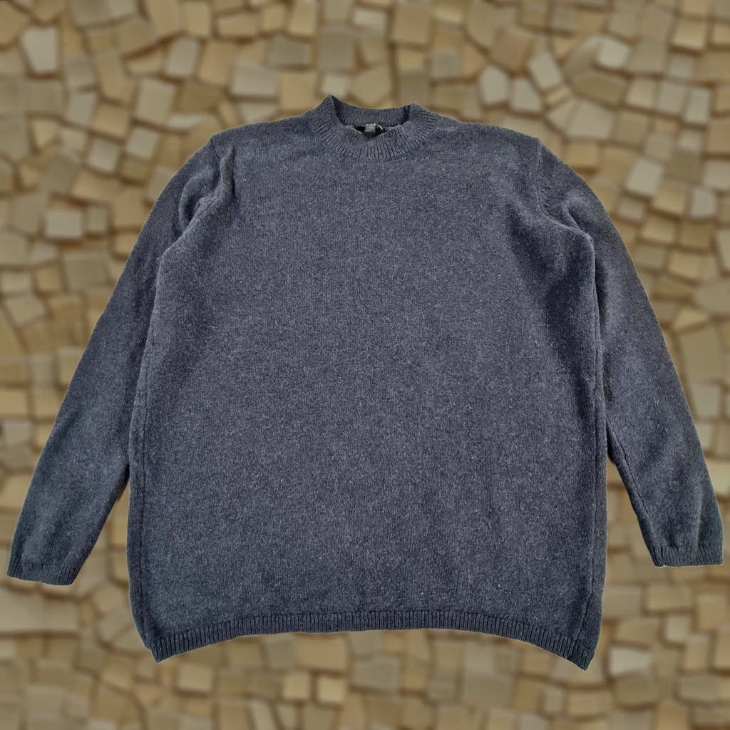 Cos COS Jumper Womens Medium Navy Blue 100% Wool Knit Relaxed Fit Open Back Size M / US 6-8 / IT 42-44 - 1 Thumbnail