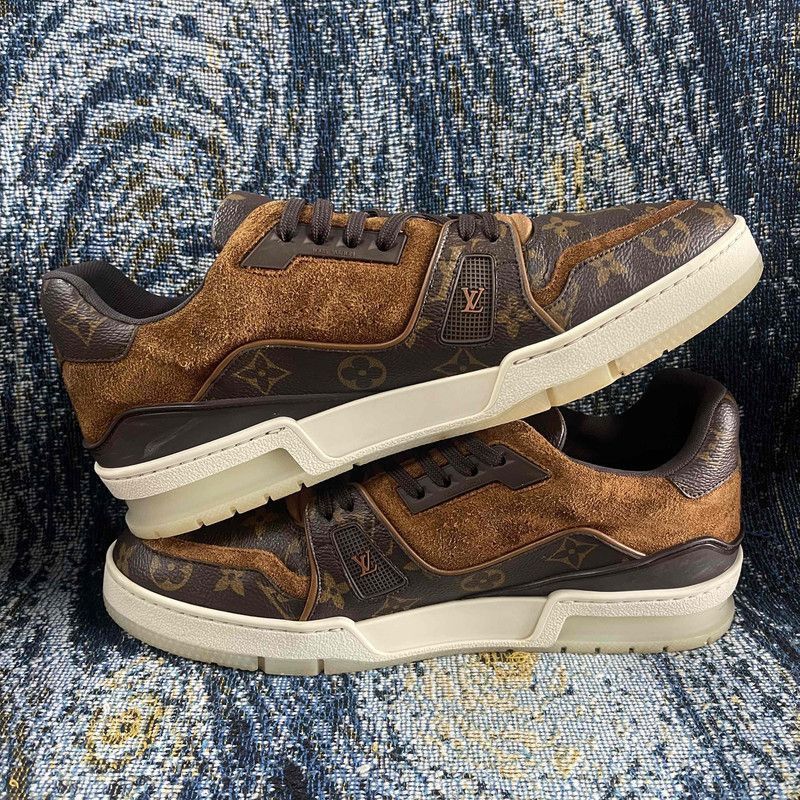 Louis Vuitton Louis Vuitton Stylish Trendy Brown Sneakers -2508 Size US 9.5 / IT 39.5 - 7 Thumbnail