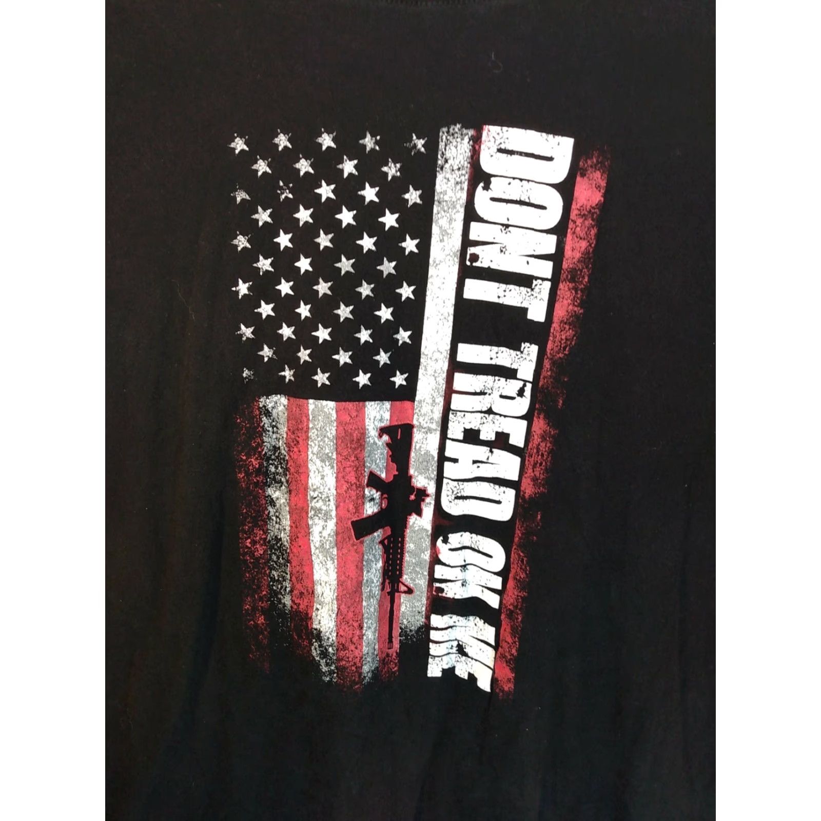 Vintage Vulcan Don't Tread On Me 3 X L SS Blk Tshirt 28" X 33" N N Mens Big & Tall XXXL T-Shirt Black Size US XXL / EU 58 / 5 - 2 Thumbnail