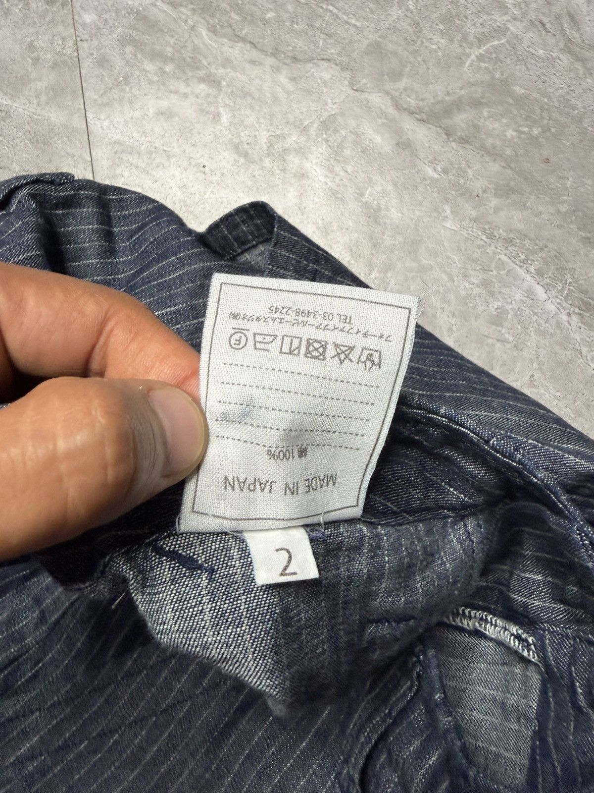 45rpm 45RPM Pinstripe Indigo Jacket & Pants Set Size US 31 - 17 Thumbnail