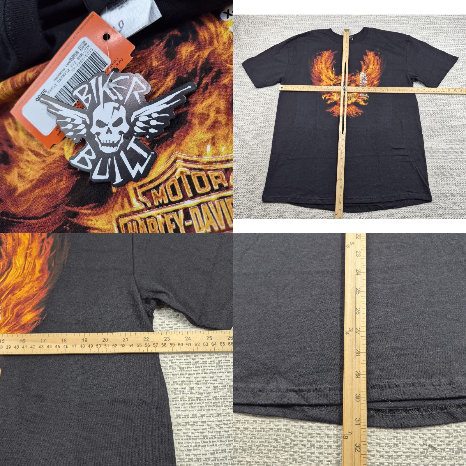 Harley Davidson Harley-Davidson Prescott Shirt Mens XL Black Short Sleeve T-Shirt Graphic Print Front Back Grand Canyon Biker Logo Size US XL / EU 56 / 4 - 8 Thumbnail