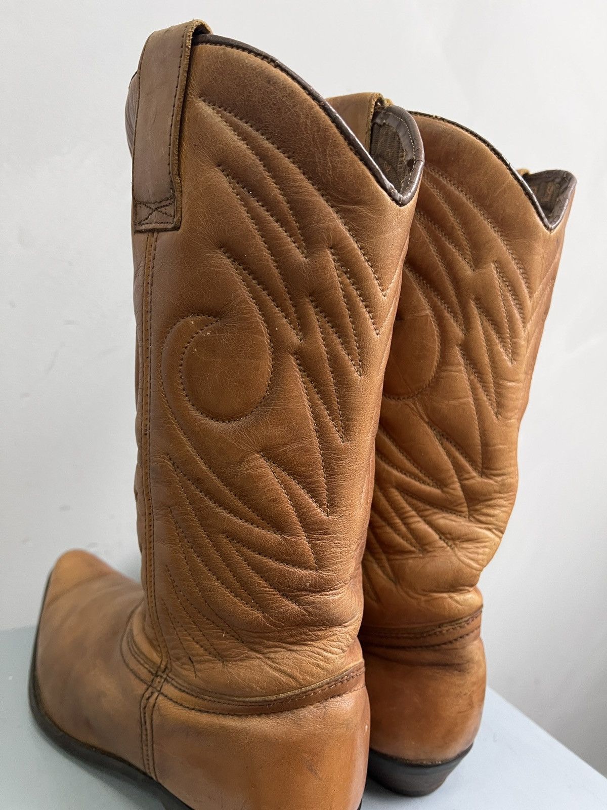 Other MOTO WESTERN GUIDI BUFFALO STYLE LEATHER BOOTS 90s Size US 10 / EU 43 - 8 Thumbnail