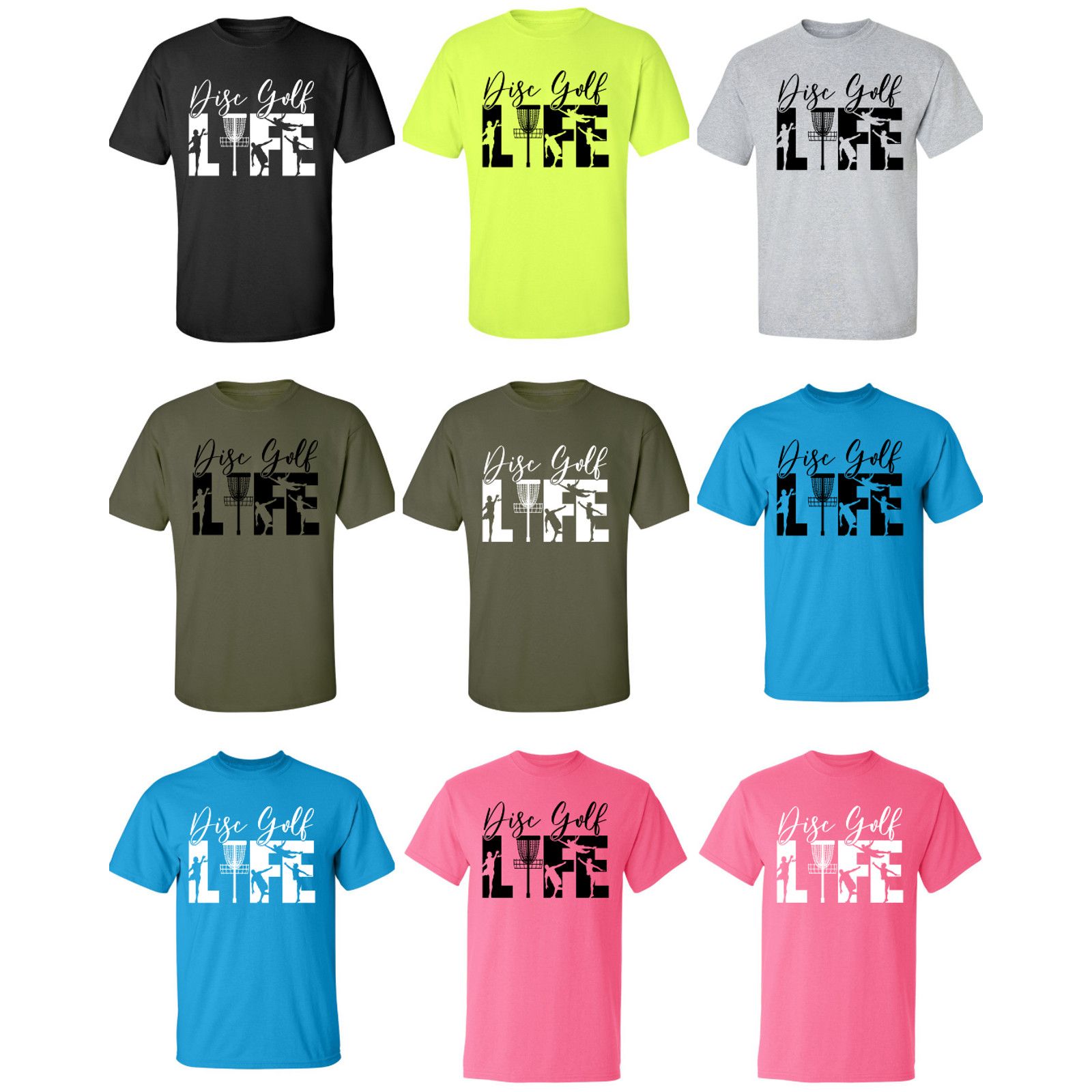 Gildan Disc Golf T Shirt DISCGOLF LIFE Discgolfer Discgolfing Shirt Size US L / EU 52-54 / 3 - 2 Thumbnail