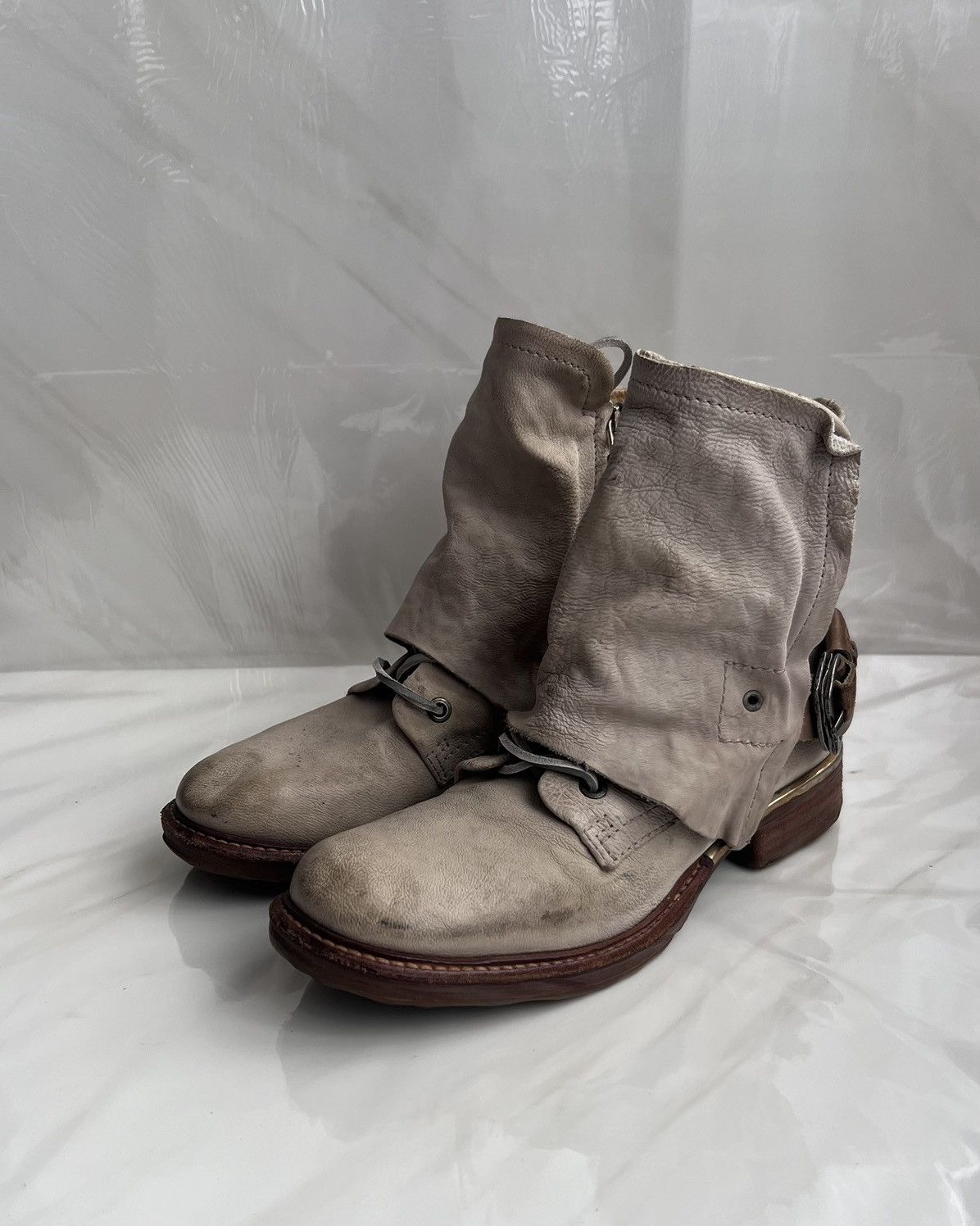 A.S.98 As 98 Airstep Zipper Boho Biker Gray distressed boot Size US 8 / IT 38 - 2 Thumbnail