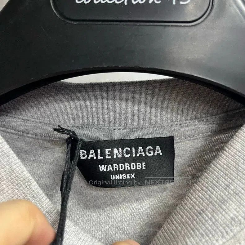 Balenciaga Balenciaga Gray Cola Oversized Short Sleeve Tee. Size US XS / EU 42 / 0 - 2 Thumbnail