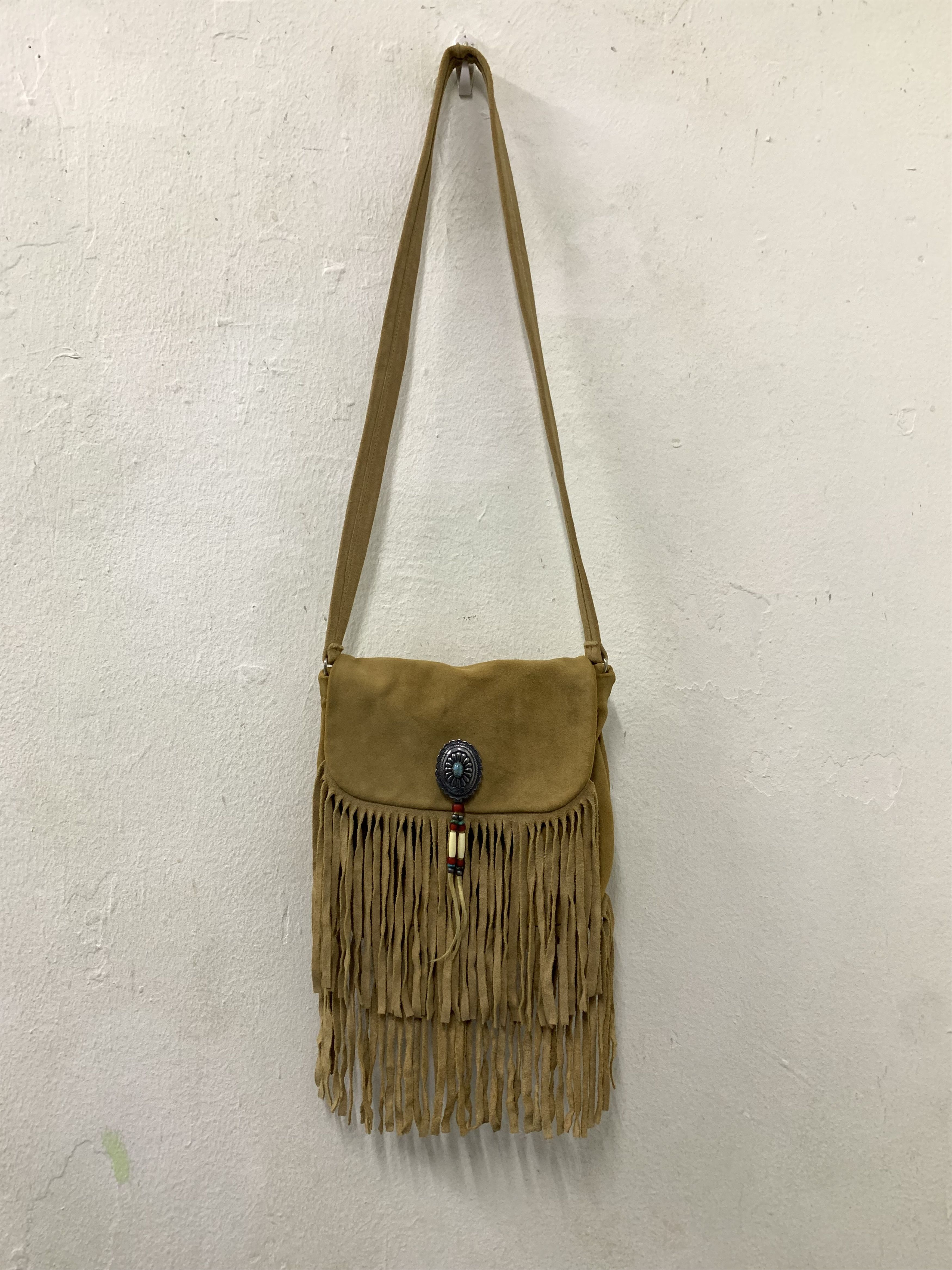 Vintage Deer Leather Berlin Glove Crossbody Leather Fringed Size ONE SIZE - 1 Thumbnail