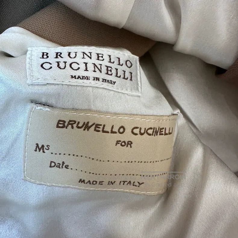 Brunello Cucinelli Brunello Cucinelli Khaki Blazer Size S / US 4 / IT 40 - 3 Thumbnail