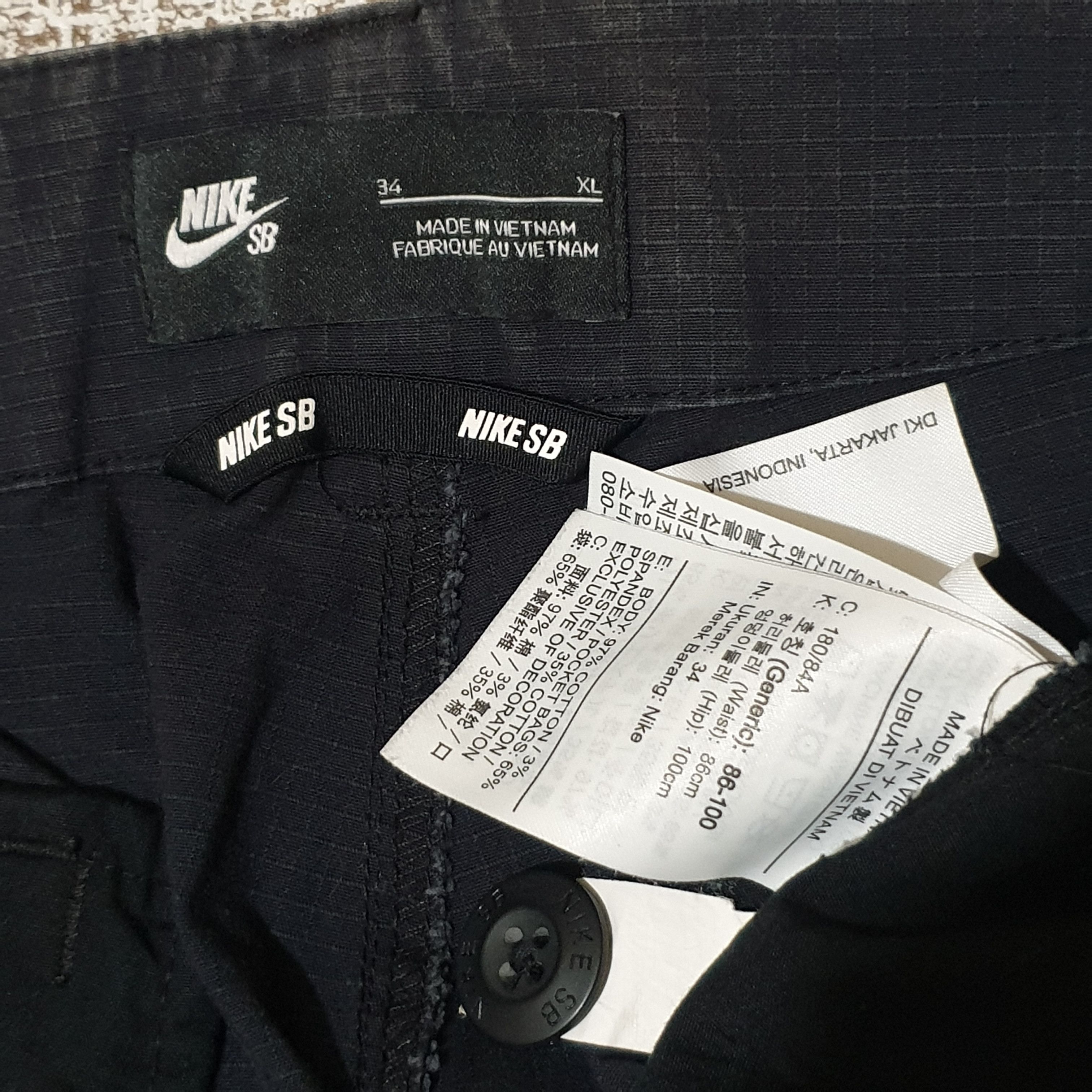 Nike NIKE SB Black Skateboarding Cargo Pants Men's size 34 Size US 34 / EU 50 - 5 Thumbnail