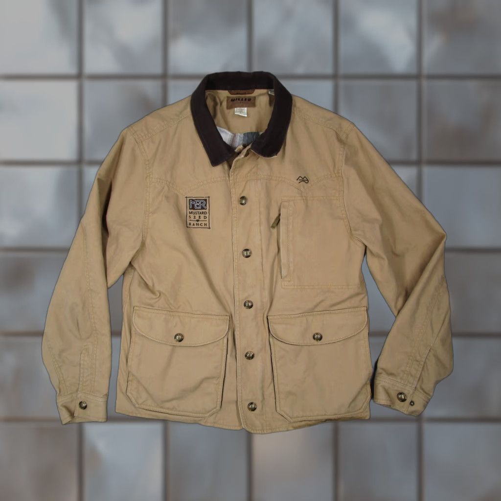Vintage Miller Ranch Jacket Mens Large Brown Bonded Full Zip Chore Barn Ranch Logo Size US L / EU 52-54 / 3 - 1 Thumbnail