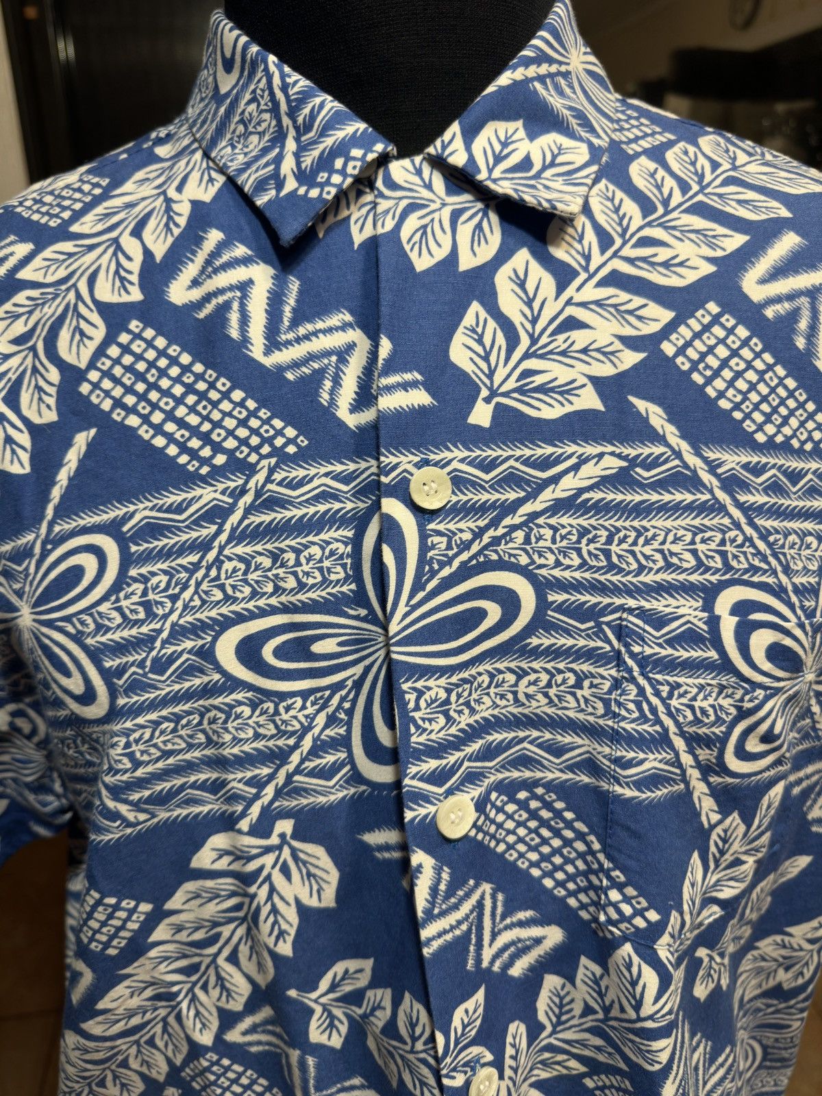 Other PreOwned Kahala Hawaiian Shirt Blue Full Button Men's Large Size US L / EU 52-54 / 3 - 3 Thumbnail