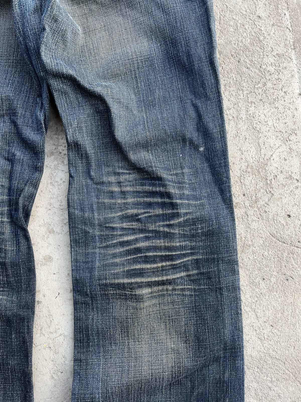 If Six Was Nine × Le Grande Bleu (L.G.B.) × Tornado Mart Japanese Distressed Balenciaga Style Y2K Jeans Faded Denim Size US 32 / EU 48 - 15 Thumbnail
