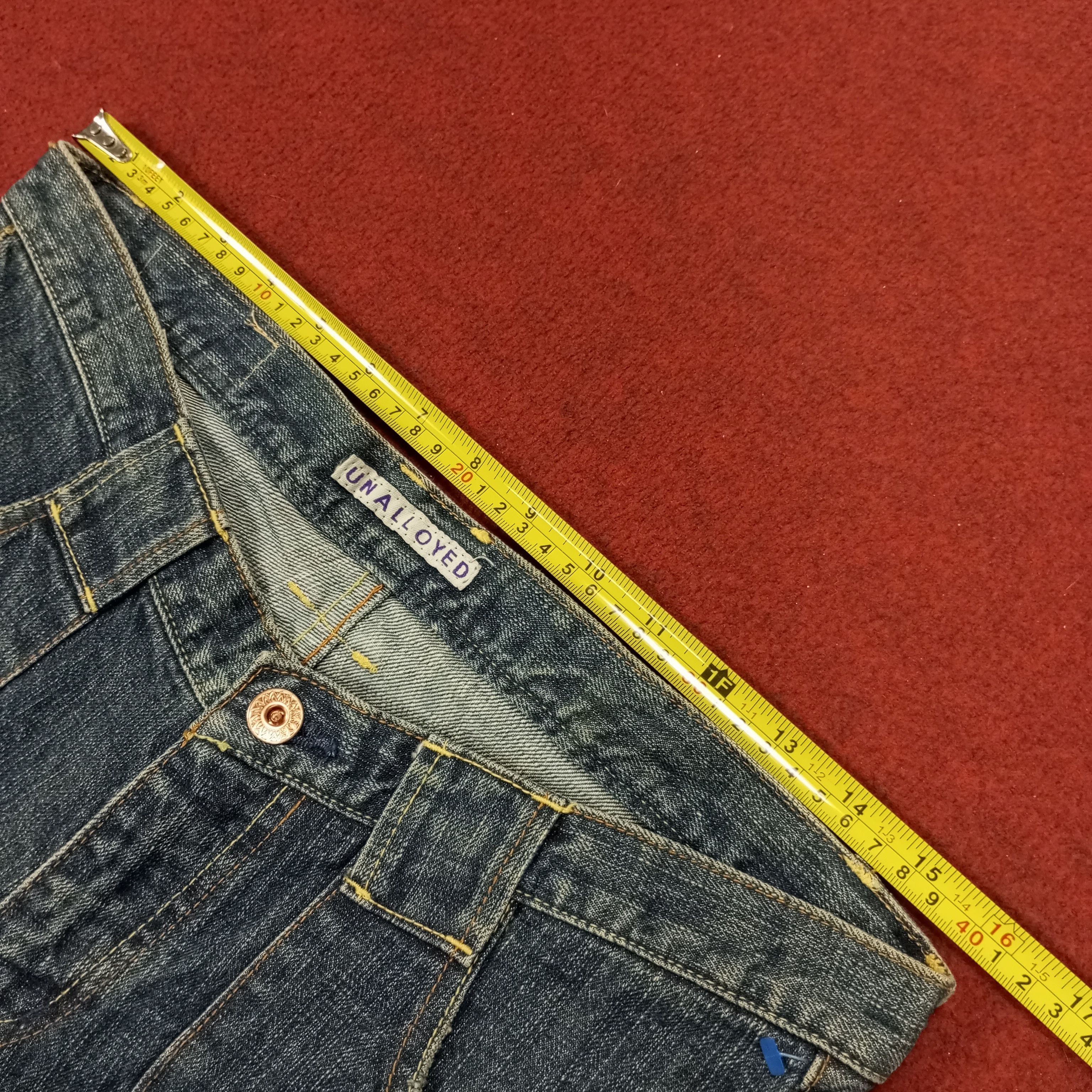 Japanese Brand Unalloyed Fashion Bush Jeans Style Streetwear Rock Punk Size 32" / US 10 / IT 46 - 7 Thumbnail