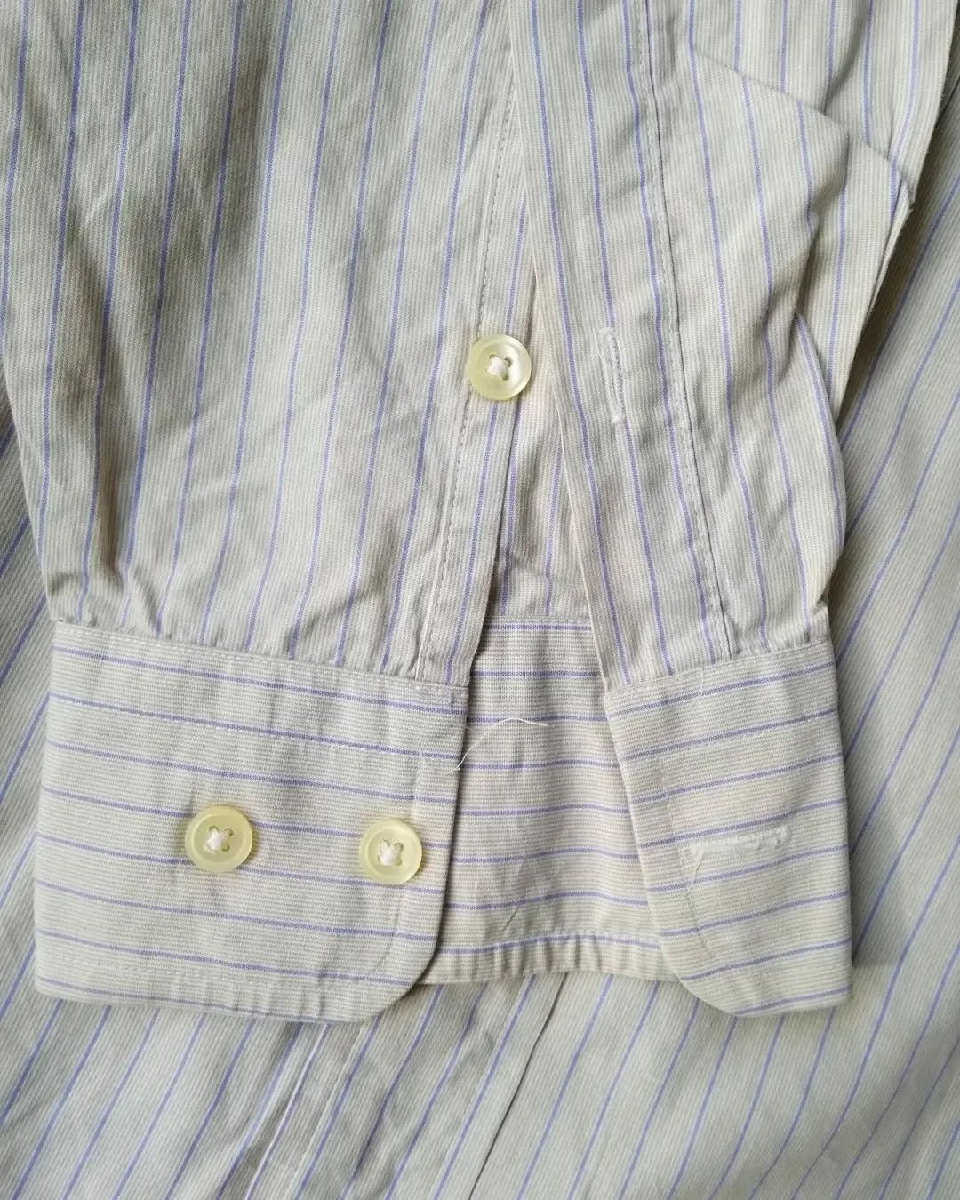 Willis & Geiger Vintage 90s Willis & Geiger Japan Striped Heritage Shirt Size US L / EU 52-54 / 3 - 4 Thumbnail