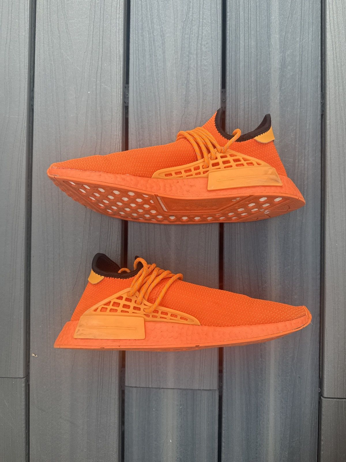 Adidas × Pharrell Adidas NMD Human Race x Pharrell Orange Size US 11 / EU 44 - 3 Thumbnail