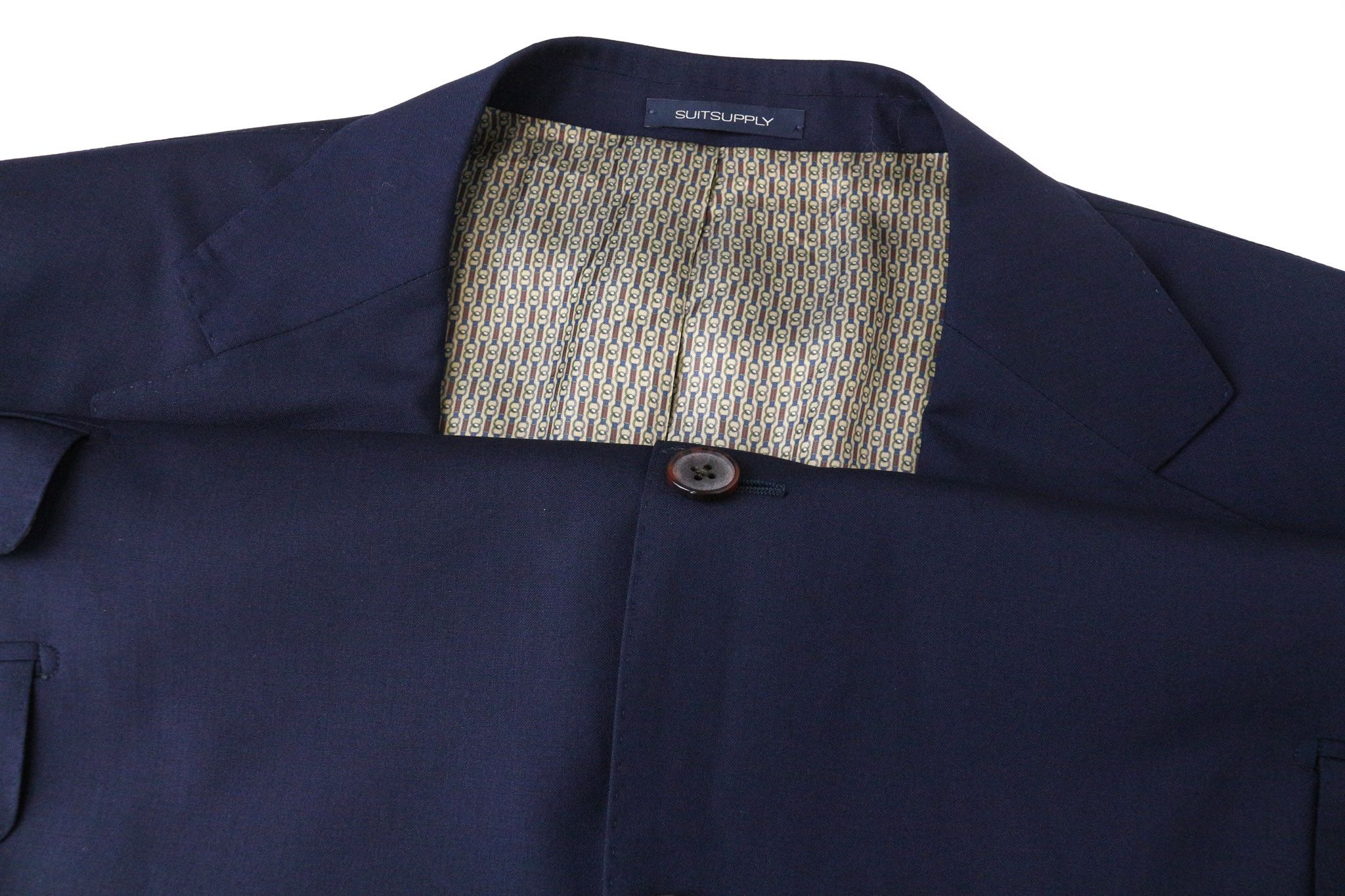 Suitsupply LA SPALLA UK56S Navy Blue Wool 2 Piece Suit 78884 Size 54R - 7 Thumbnail