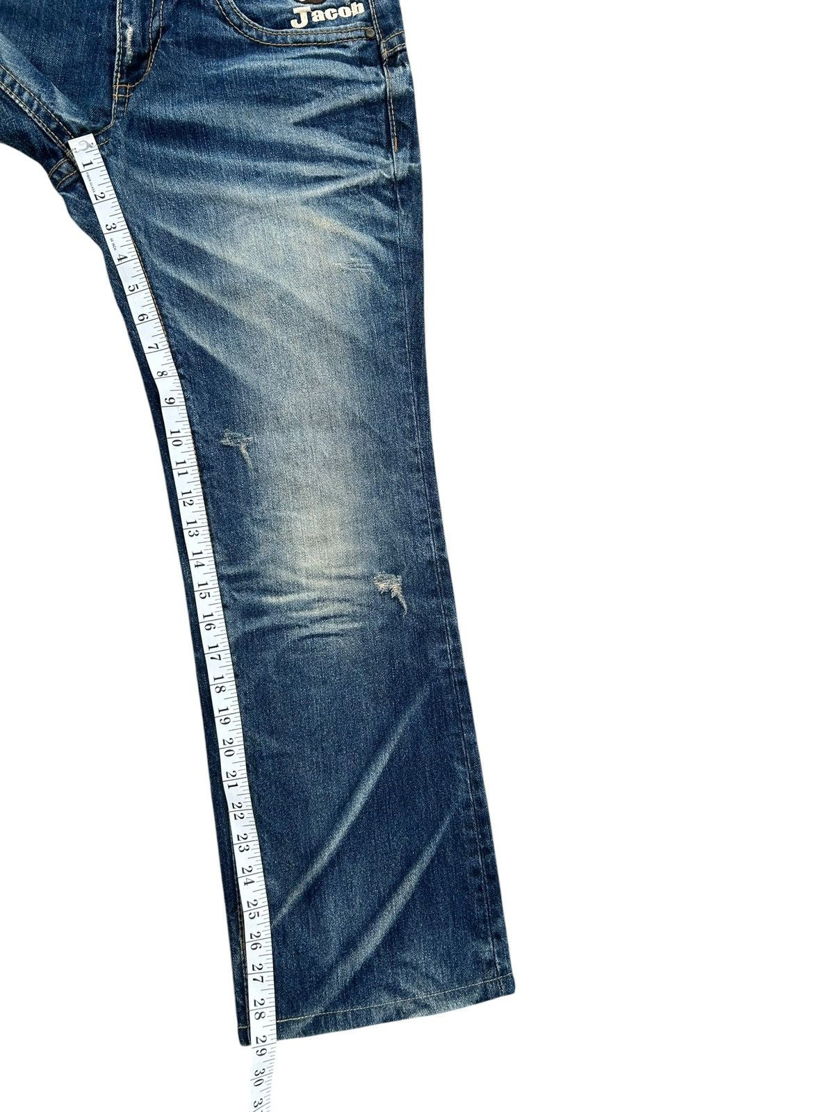 Kapital YOSHITOMO NARA LOLITA Exotic Vintage Distressed Denim Jeans Size US 33 - 21 Thumbnail