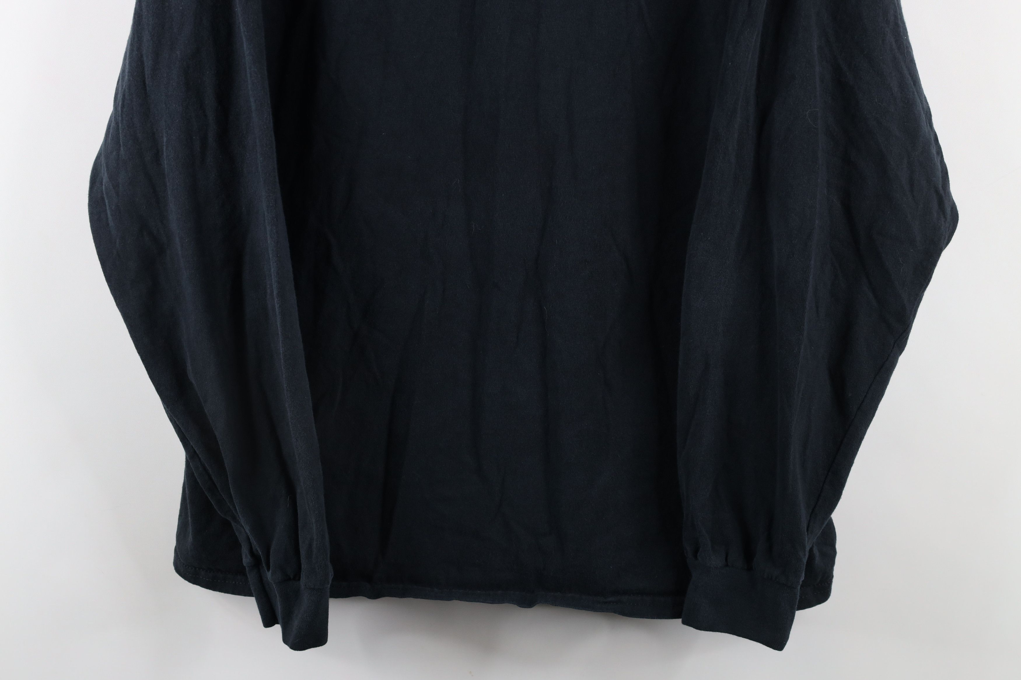 Vintage Vintage 90s Streetwear Long Sleeve T-Shirt Black Cotton Size US L / EU 52-54 / 3 - 3 Thumbnail