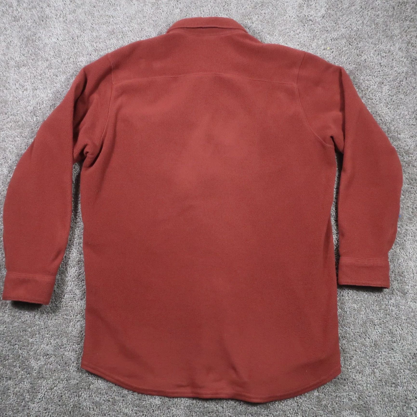 Vintage L.L. Bean Jacket Mens L Button Up Fleece Jacket Oversized Long Red Size US L / EU 52-54 / 3 - 2 Thumbnail