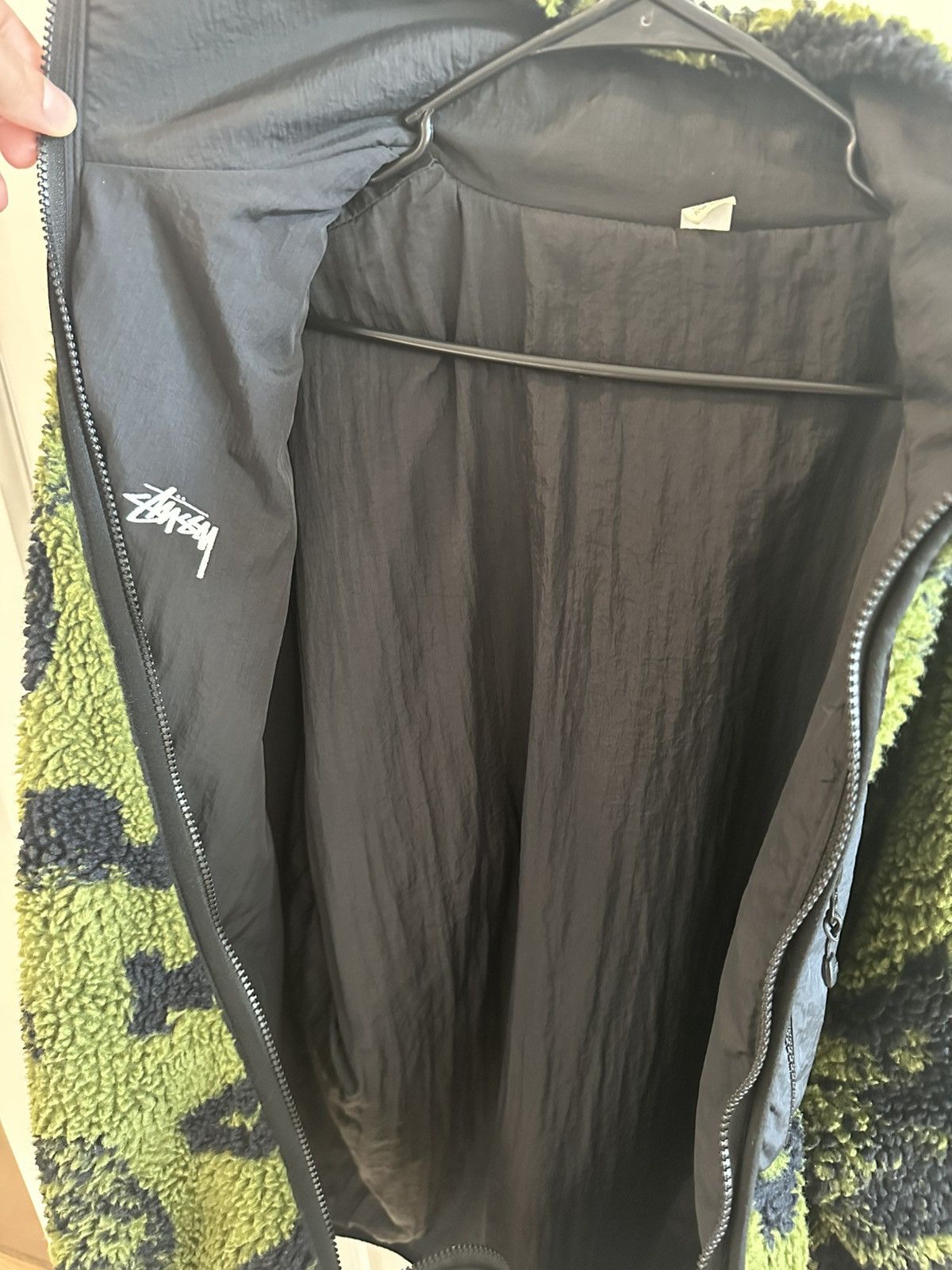 Stussy Official Stussy Sherpa Reversible Black & Green Jacket Size US XXL / EU 58 / 5 - 2 Thumbnail