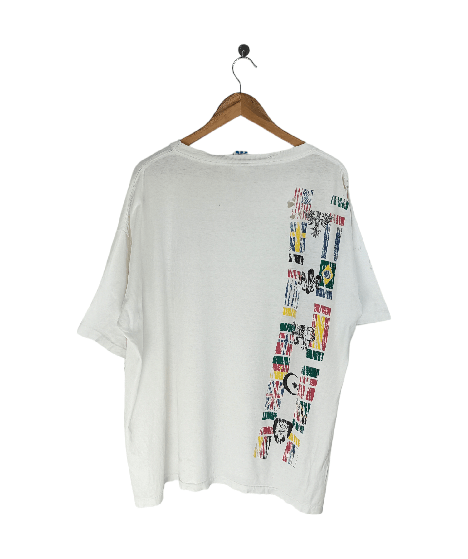 Vintage THRASHED FADED VINTAGE '94 WORLD CUP USA OVERSIZE TEE Size US XXL / EU 58 / 5 - 2 Thumbnail