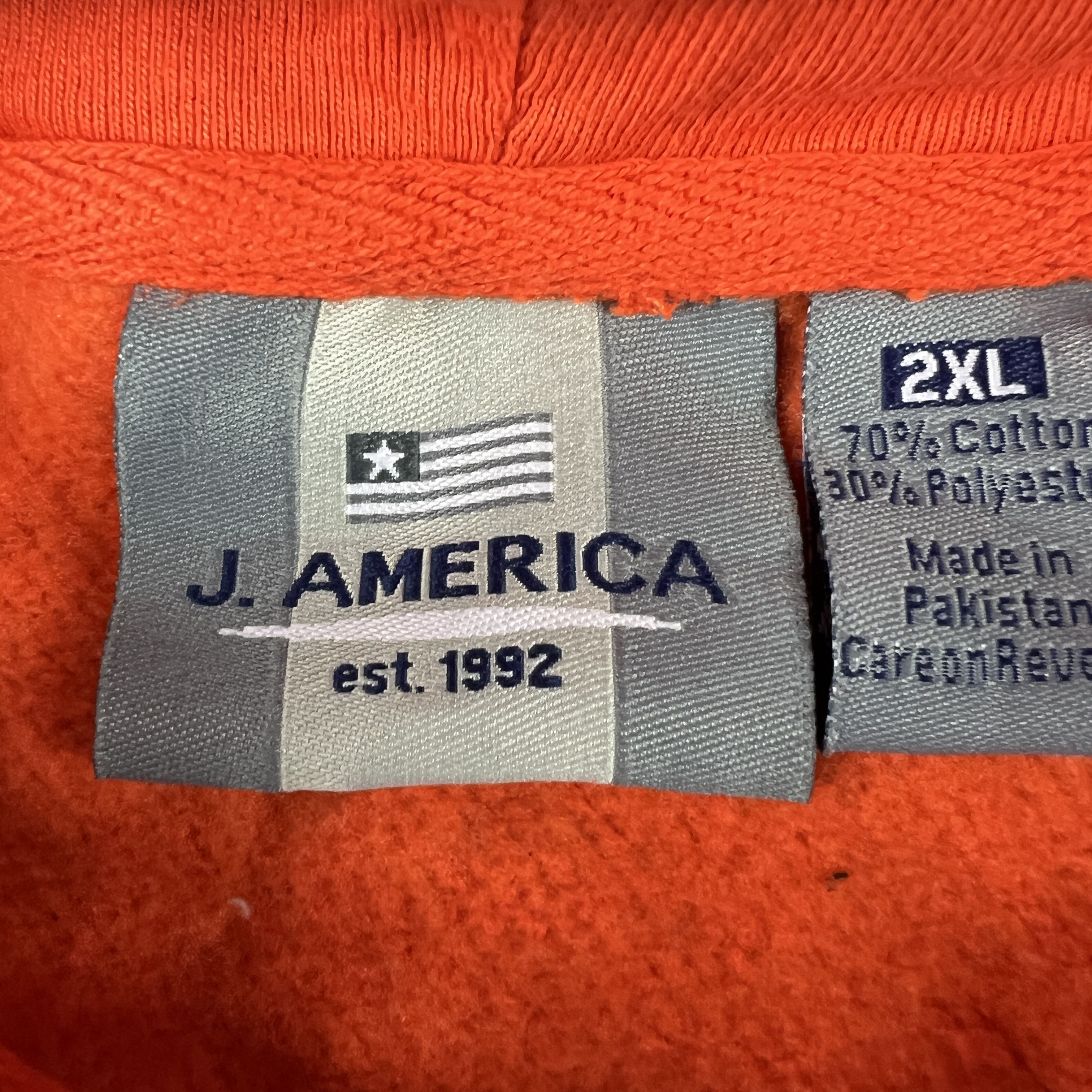 J. America × NCAA Y2K Illinois Fighting Illini Sweatshirt Orange Hoodie Size US XXL / EU 58 / 5 - 7 Thumbnail