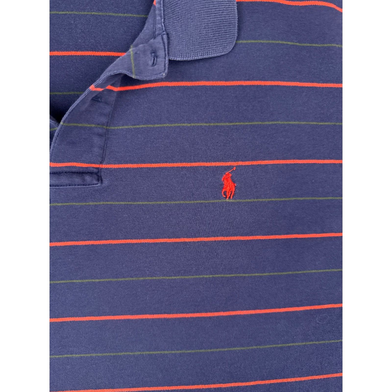 Ralph Lauren VINTAGE Polo Ralph Lauren Shirt Men Extra Large Blue Red Stripe 100% Cotton Striped READ Size US XL / EU 56 / 4 - 6 Thumbnail
