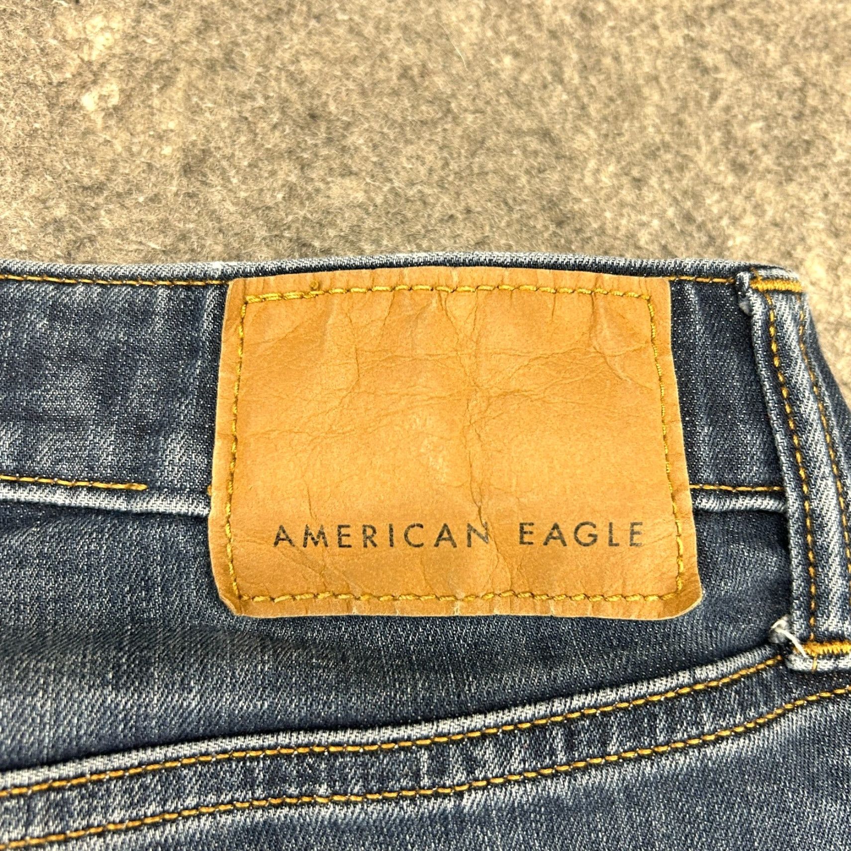 American Eagle Outfitters American Eagle Outfitters Jeans Mens 30x34 Blue Distressed Slim Straight Leg Dark Denim 5-Pocket Distressed Slimming Men Size US 30 / EU 46 - 3 Thumbnail