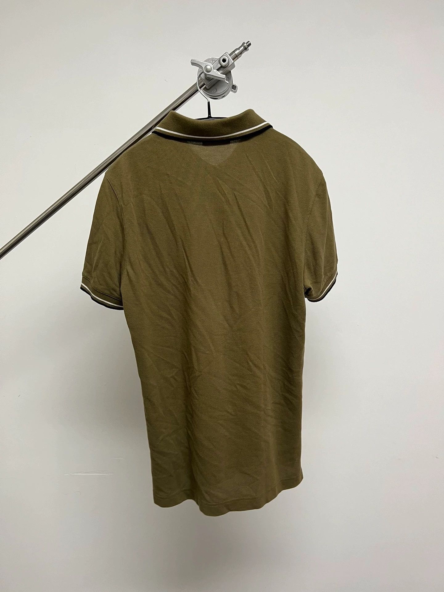 Prada Prada Vintage Sports Red Logo Olive Green Polo Size US M / EU 48-50 / 2 - 6 Thumbnail