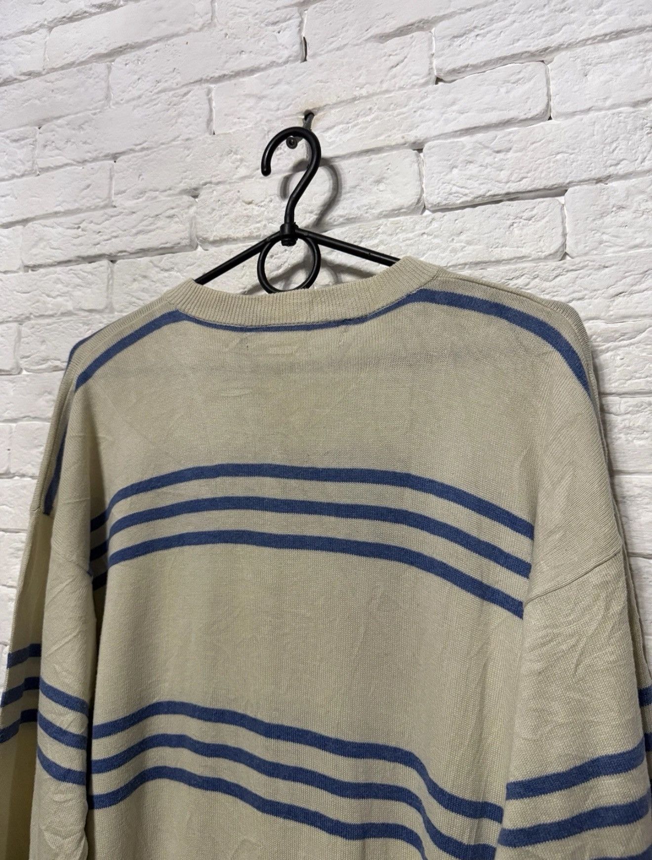 Yves Saint Laurent Vintage Yves Saint Laurent Striped Knit Sweater YSL Sz XL Size US XL / EU 56 / 4 - 7 Thumbnail