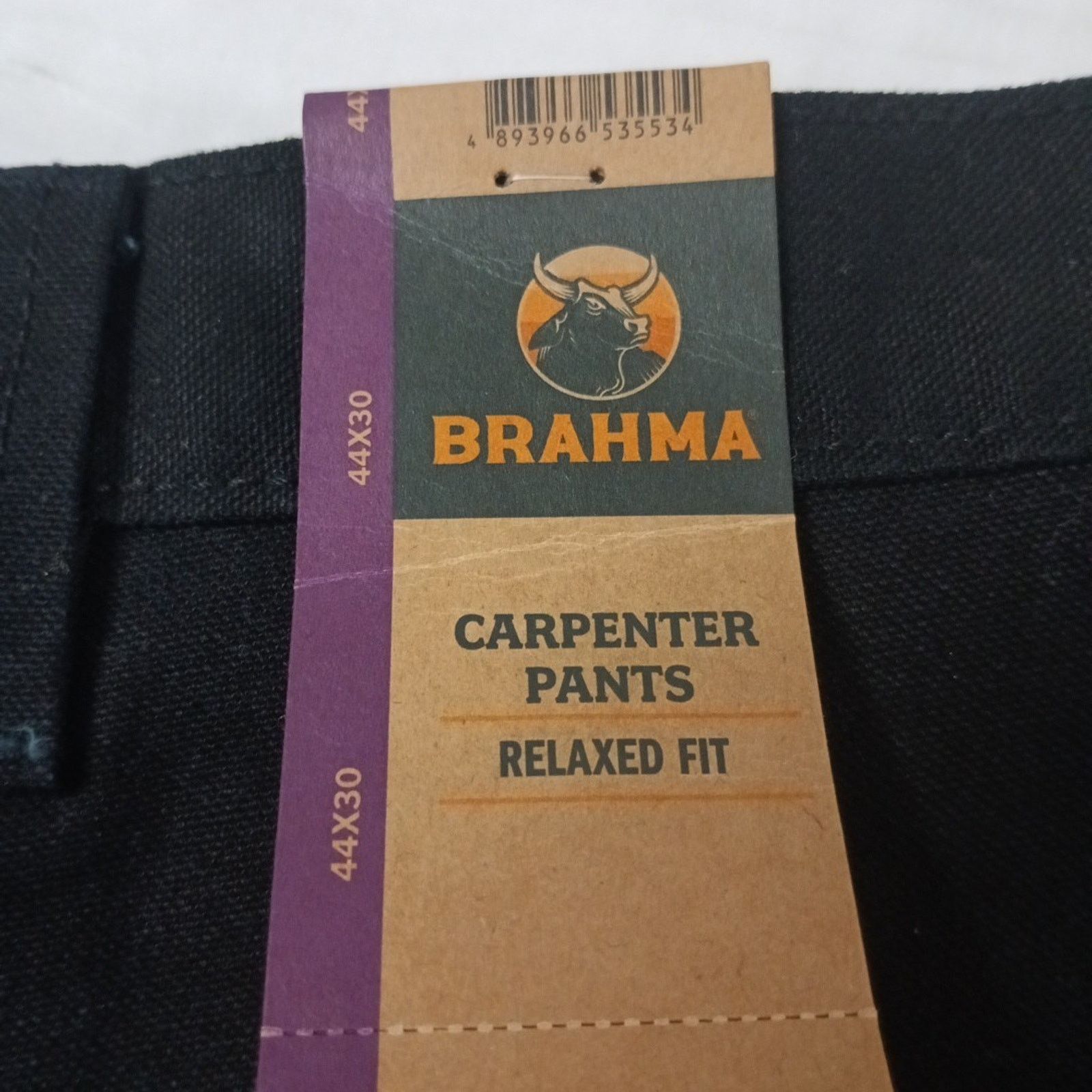 Other Brahma Work Carpenter Pants Men Size 44x30 Black Relaxed Fit Size US 44 / EU 60 - 2 Thumbnail