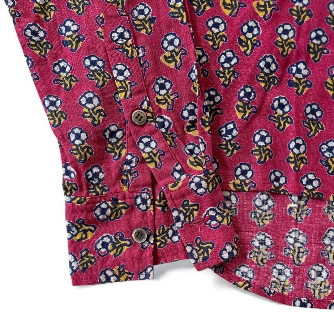 Yohji Yamamoto [Rare Beauty] Y's 90s Floral Pattern Smooth Cotton Shirt Size L / US 10 / IT 46 - 5 Thumbnail