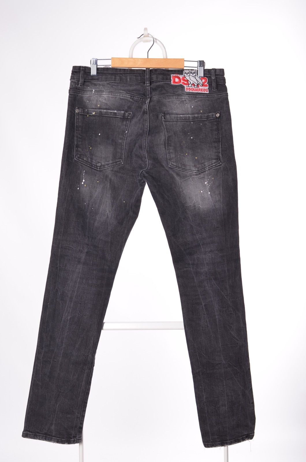 Dsquared2 Dsquared2 Biker Painted Skater Distressed Skinny Jeans Size US 34 / EU 50 - 2 Thumbnail