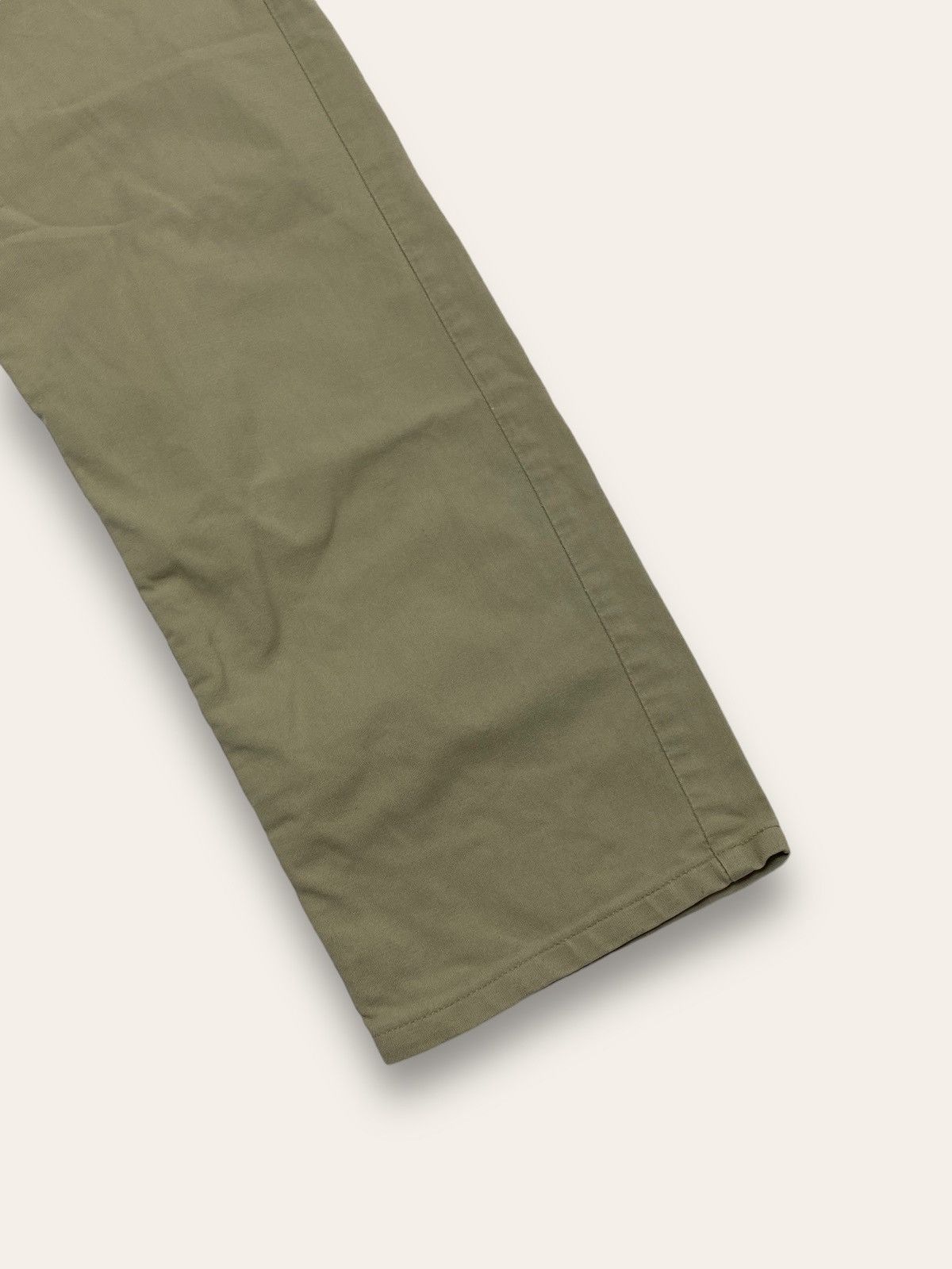 Lee 90s Vintage LEE Beige Pants Baggy Wide W35 L31 Size US 35 - 3 Thumbnail