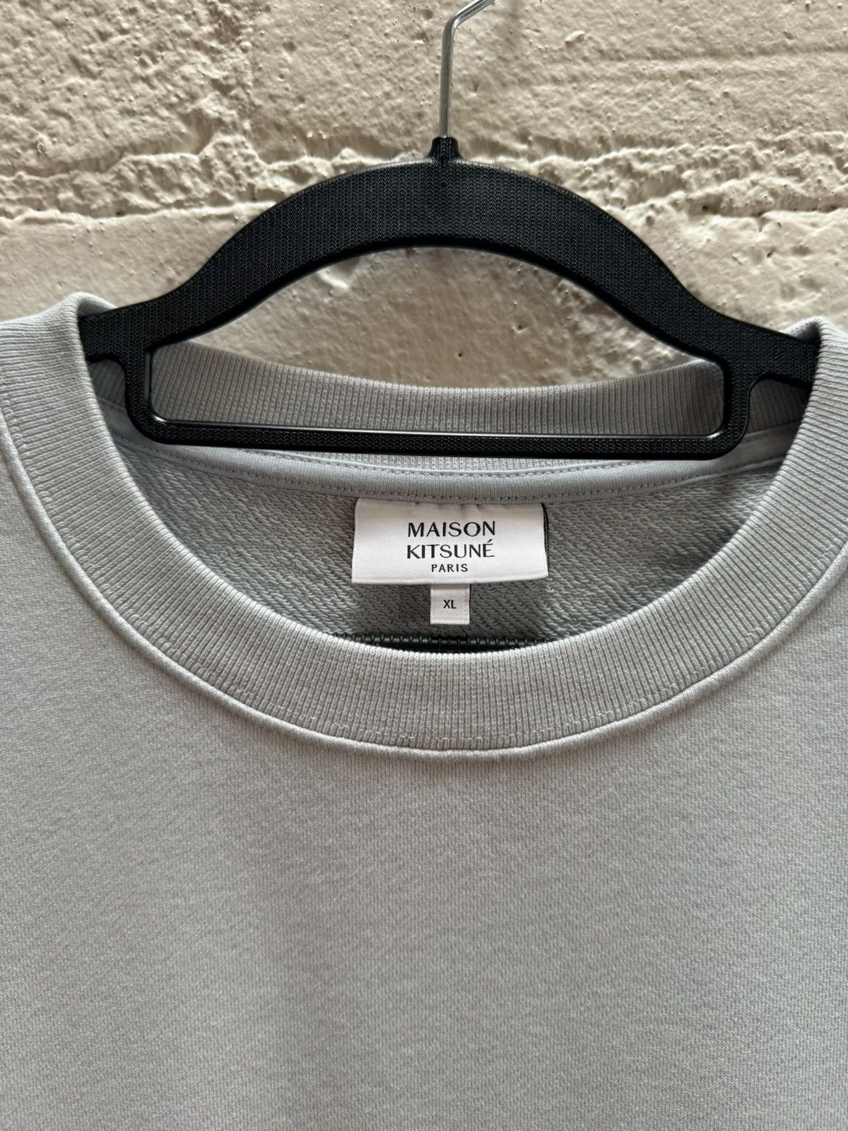 Maison Kitsune Fox Head Patch Logo Crewneck Sweatshirt Size US XL / EU 56 / 4 - 3 Thumbnail