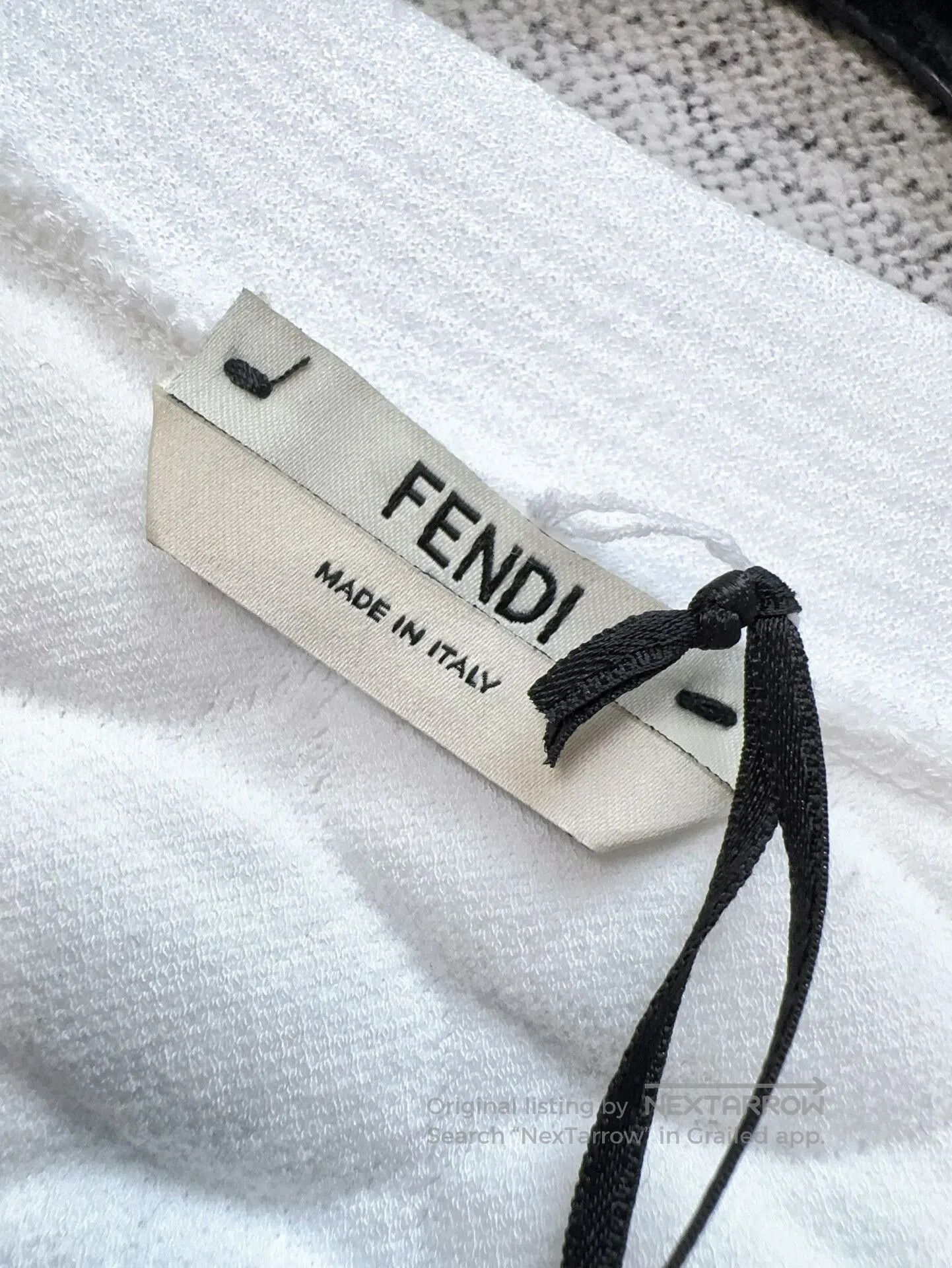 Fendi Fendi White Quilted Patterned Jacket. Size US M / EU 48-50 / 2 - 4 Thumbnail