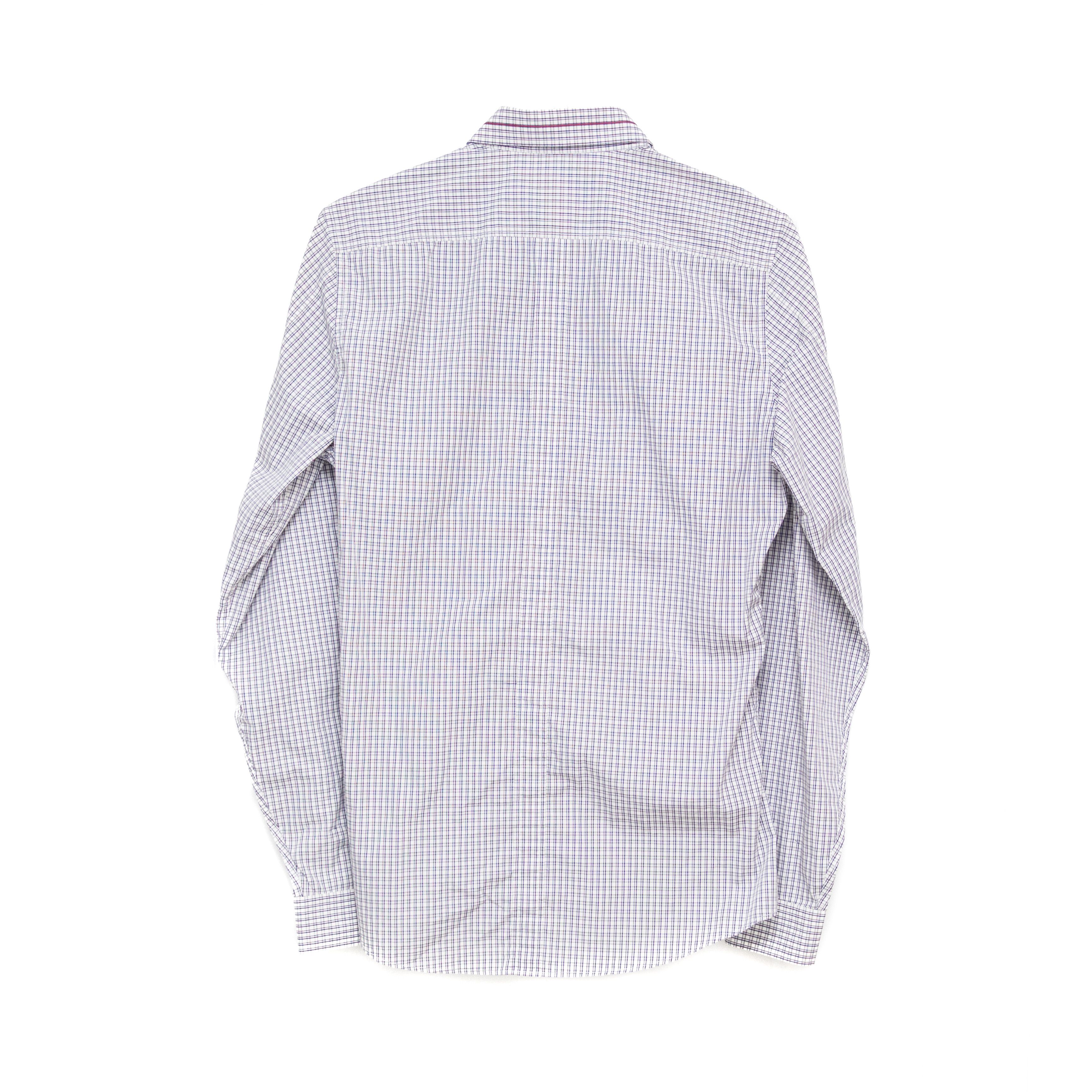 Gucci Vintage Gucci Men’s Slim Fit Checked Shirt Tom Ford Era Sz M Size US M / EU 48-50 / 2 - 2 Thumbnail