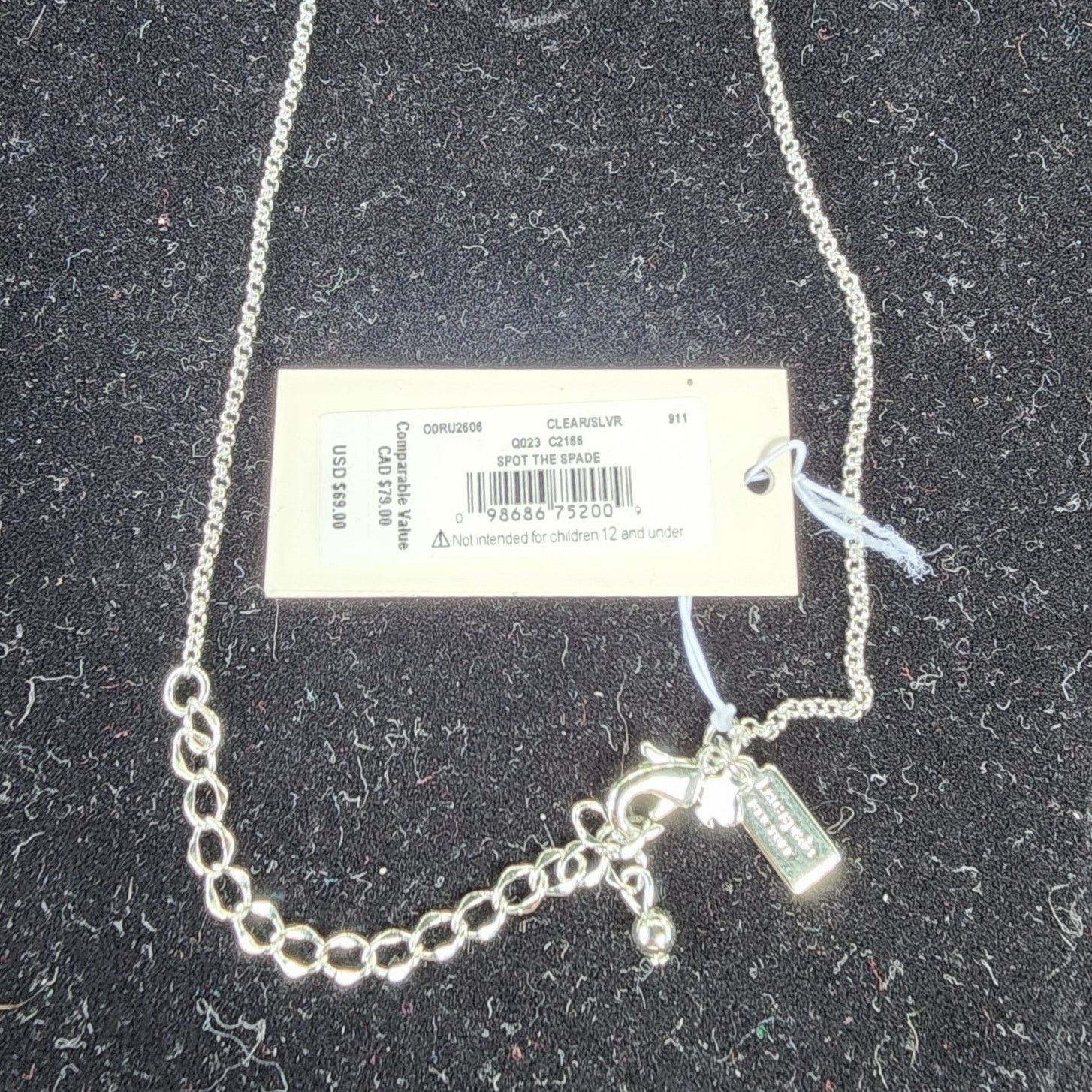 Kate Spade Kate Spade Spot The Spade Pave CZ Charm Pendant Necklace Size ONE SIZE - 6 Thumbnail