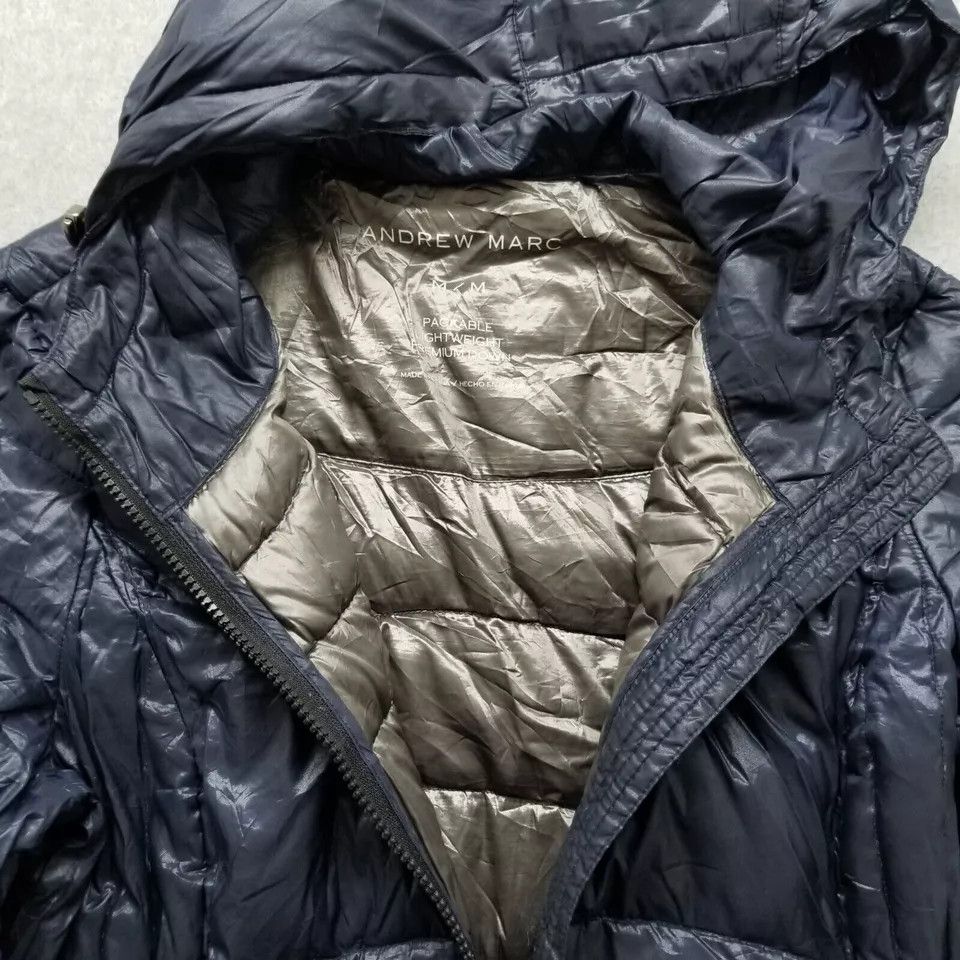 Andrew Marc Andrew Marc Puffer Jacket Womens Medium Full Zip Hooded Down Size M / US 6-8 / IT 42-44 - 5 Thumbnail