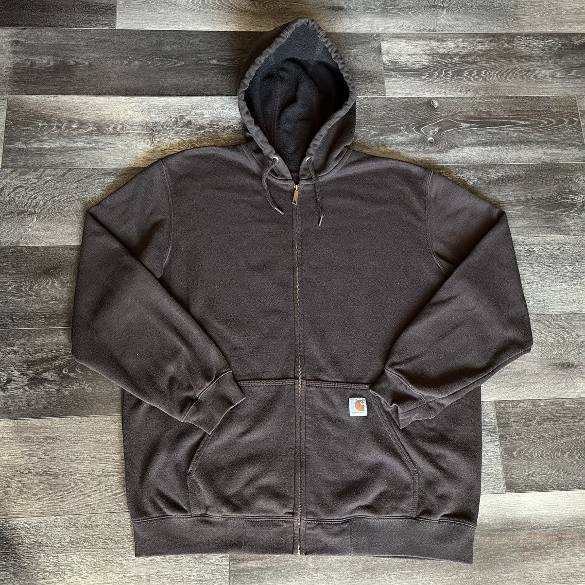 Carhartt Vintage Carhartt Midweight Zip Up Pullover Hoodie Sweatshirt Size US XL / EU 56 / 4 - 1 Thumbnail