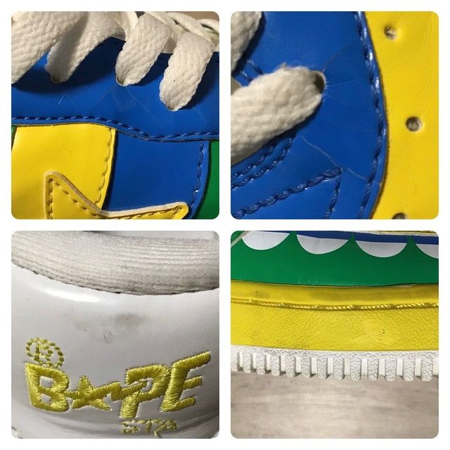Bape × Kaws × Nigo KAWS CHOMPERS BAPE STA Patent Leather Sneakers APE NIGO Size US 9.5 / EU 42-43 - 9 Thumbnail