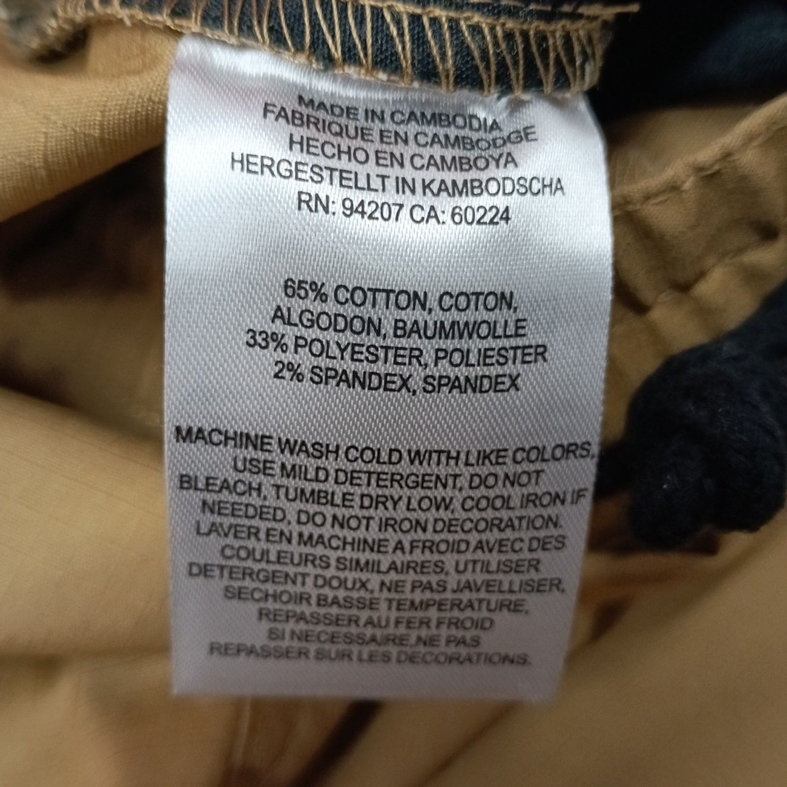 Caterpillar Caterpillar Stretch Ripstop Cuffed Cargo Pants Mens 2XL Kelp Size US 42 / EU 58 - 6 Thumbnail