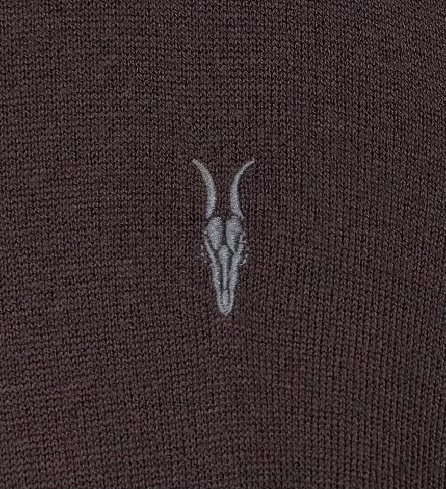 Allsaints Allsaints Nomo Crew Neck Knit Jumper Sweater Brown Wool Size US L / EU 52-54 / 3 - 5 Thumbnail