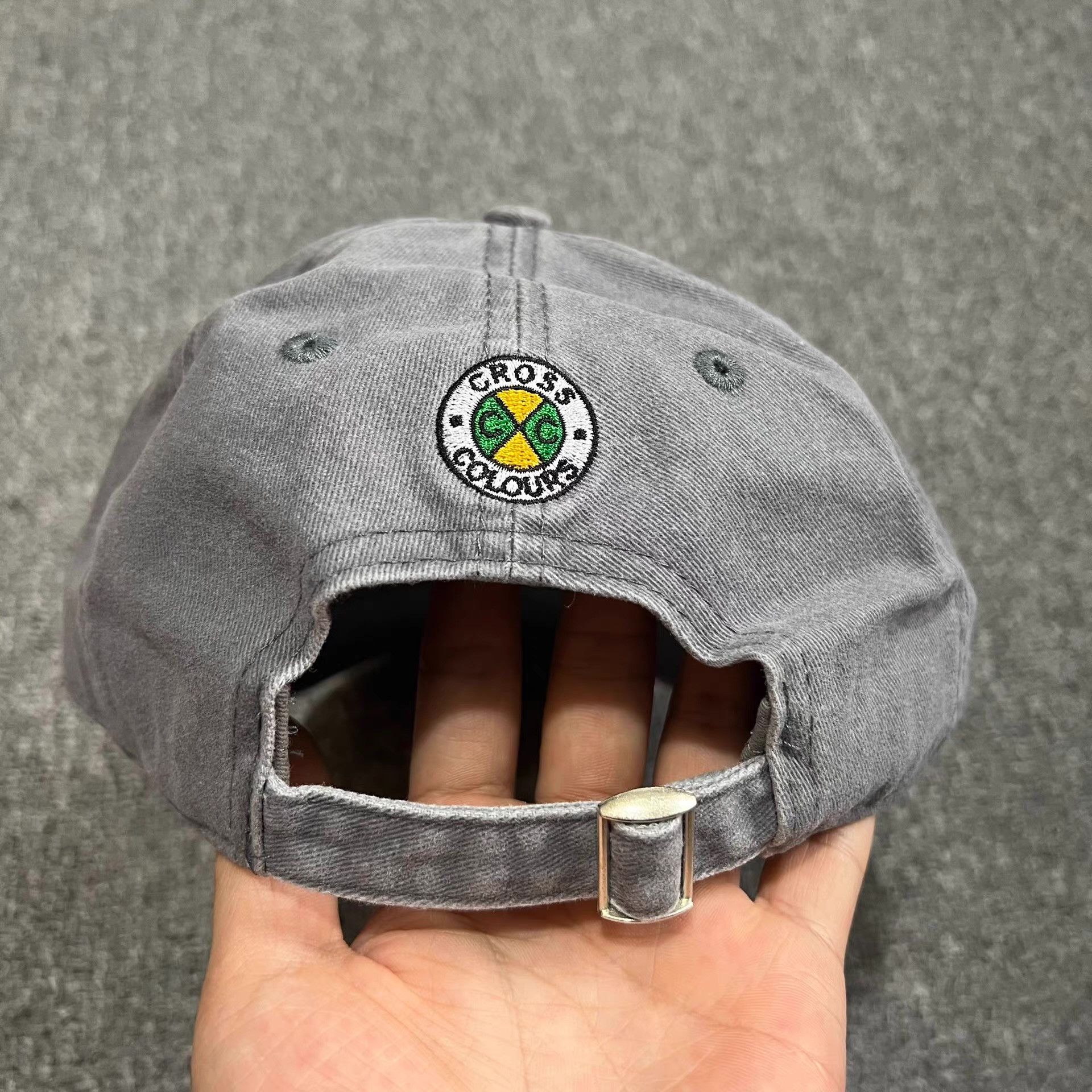 Cross Colours Cross Colours Washed Vintage Curved Brim Baseball Cap Q7 Size ONE SIZE - 6 Thumbnail