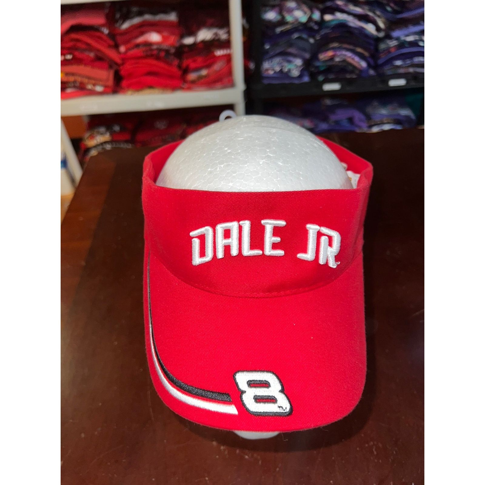 NASCAR Vintage Dale Jr. Hat Visor Red Nascar Racing 2003 NWT Cap Size ONE SIZE - 2 Thumbnail