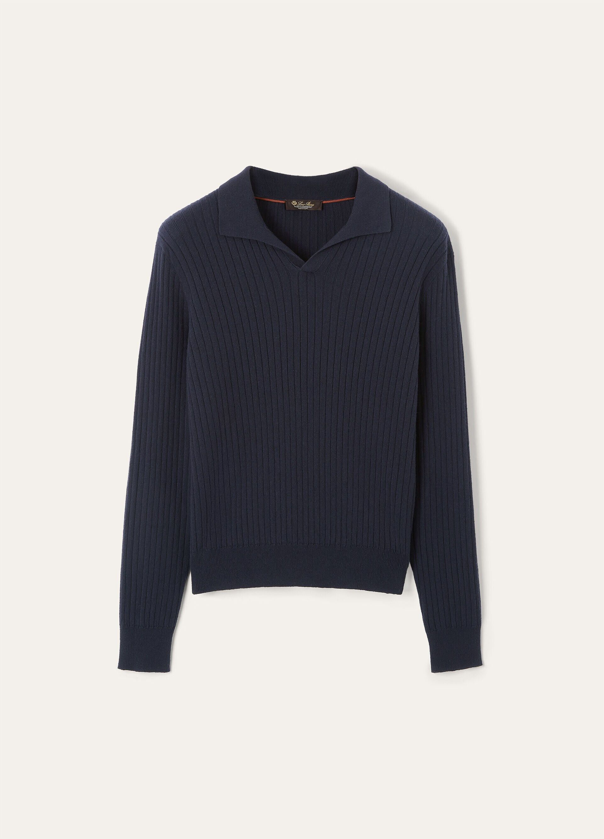 Loro Piana os11x0226 FAO3673 Lexington Polo Shirt in Navy Blue Size US L / EU 52-54 / 3 - 1 Thumbnail