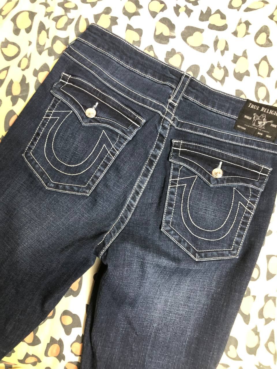 True Religion × Vintage Vintage True Religion Bobby Big T Y2K Denim Flare Jeans Size 30" / US 8 / IT 44 - 6 Thumbnail